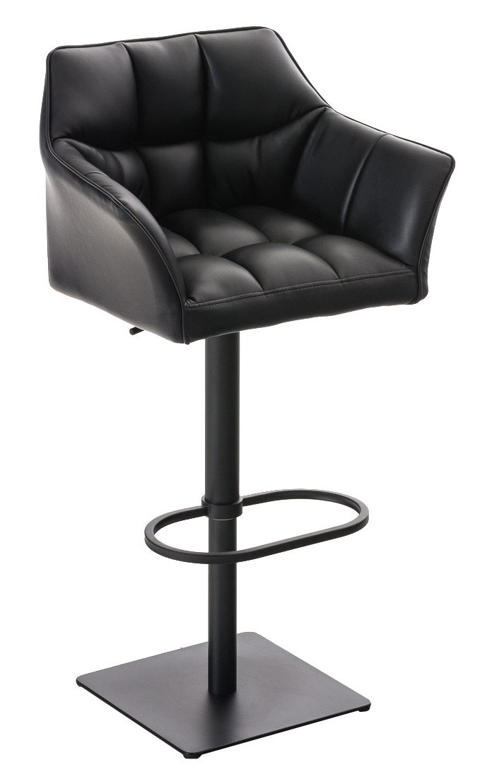 2er Set Barhocker Damaso Kunstleder schwarz