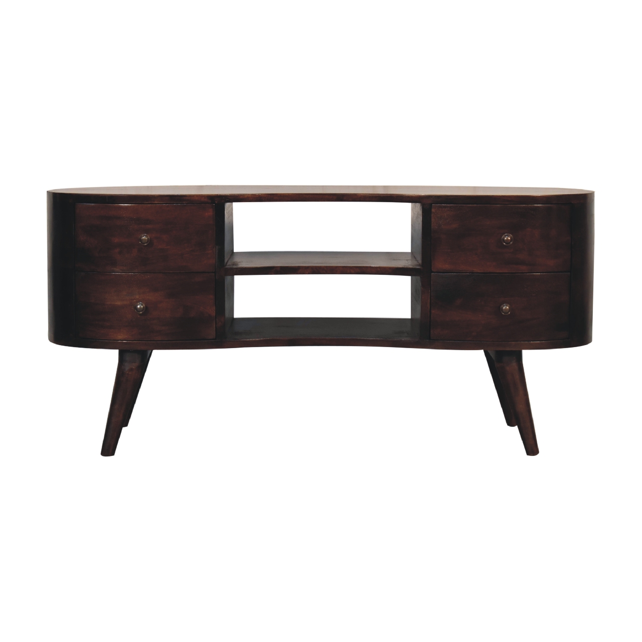 Walnut Wave-TV-Schrank