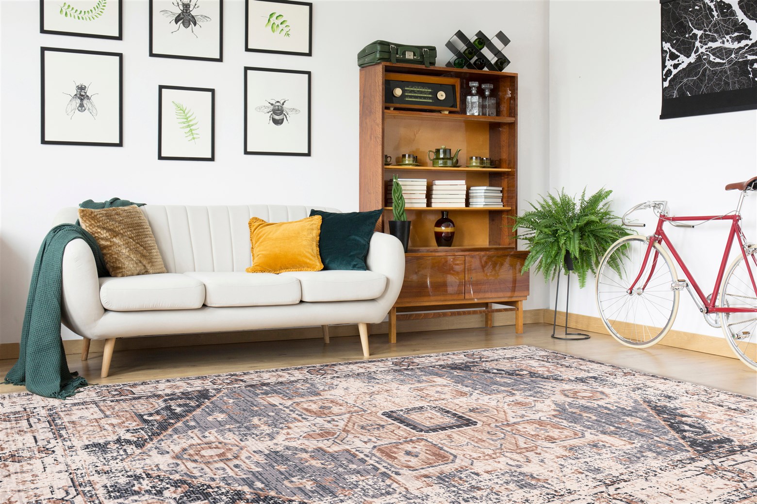 Teppich Indiana 125 Grau / Braun 120cm x 170cm