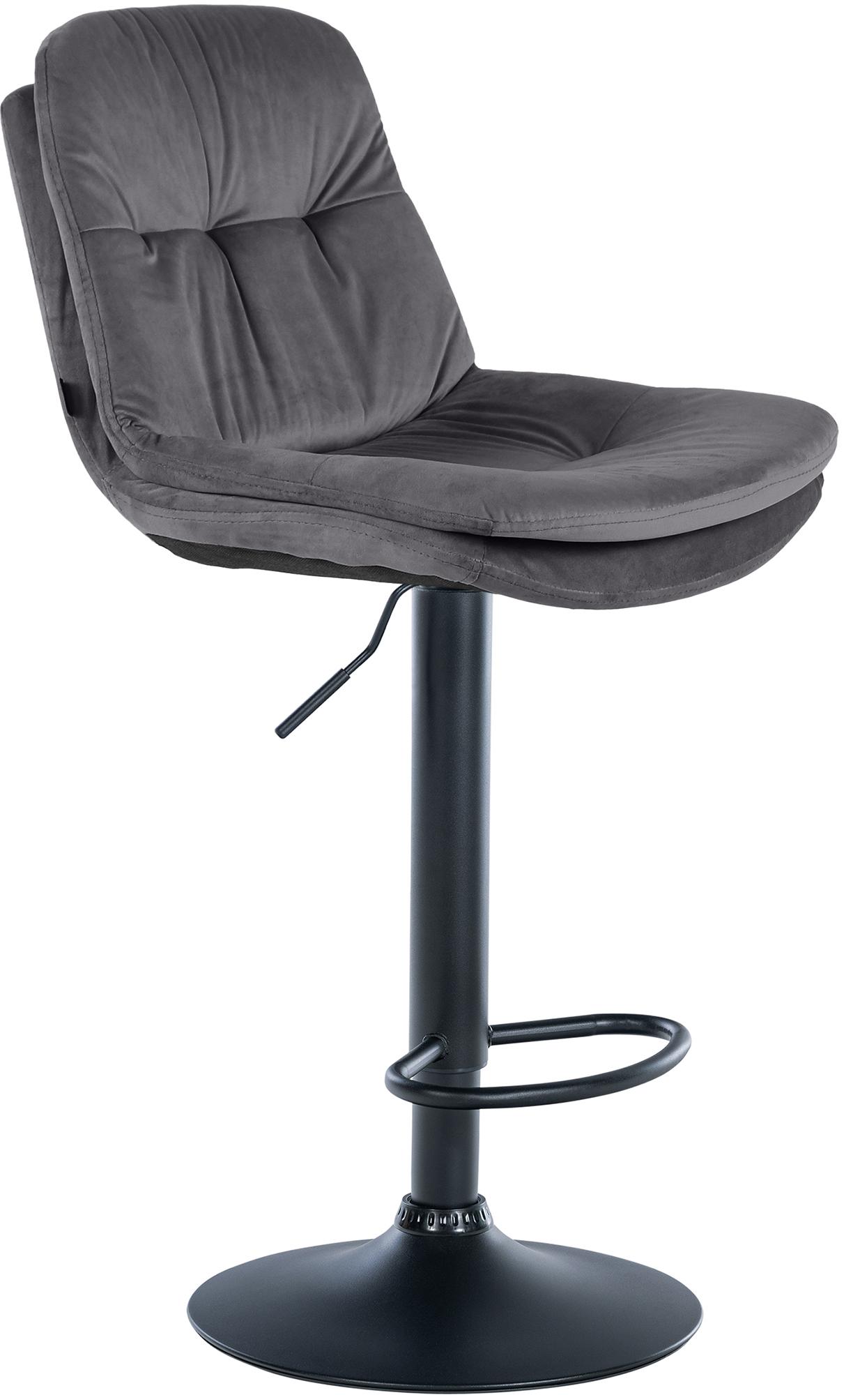 Barhocker Laurel Samt schwarz