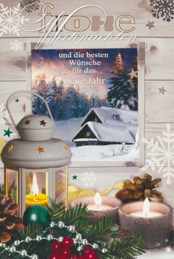 Taunus-Verlag Saisonartikel Weihnachtskarten - 100 Stück - 8 Motive