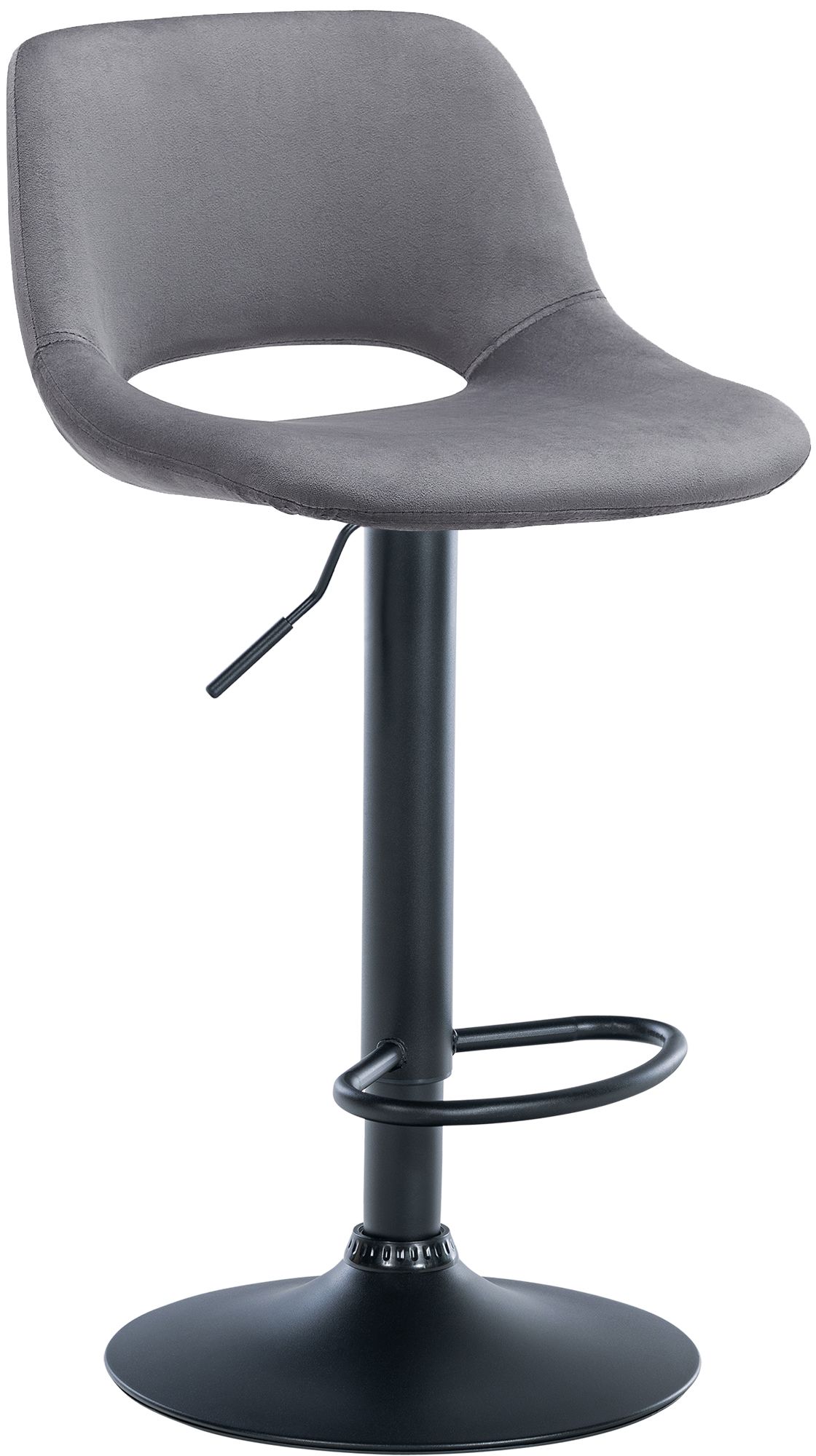 Barhocker Camden Samt schwarz