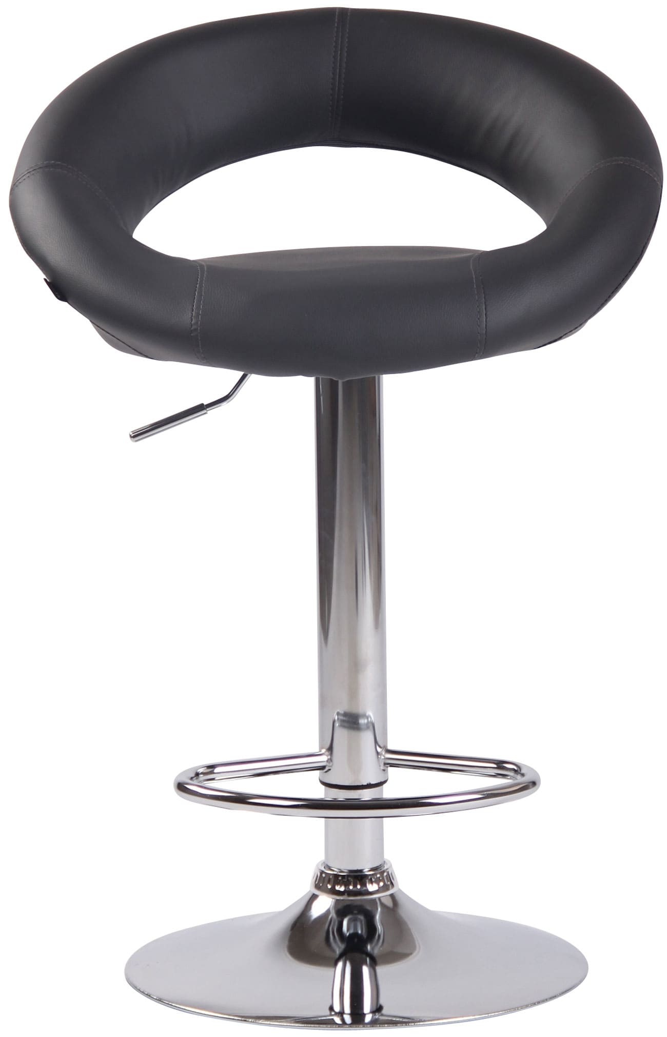 2er Set Barhocker Olinda Kunstleder chrom