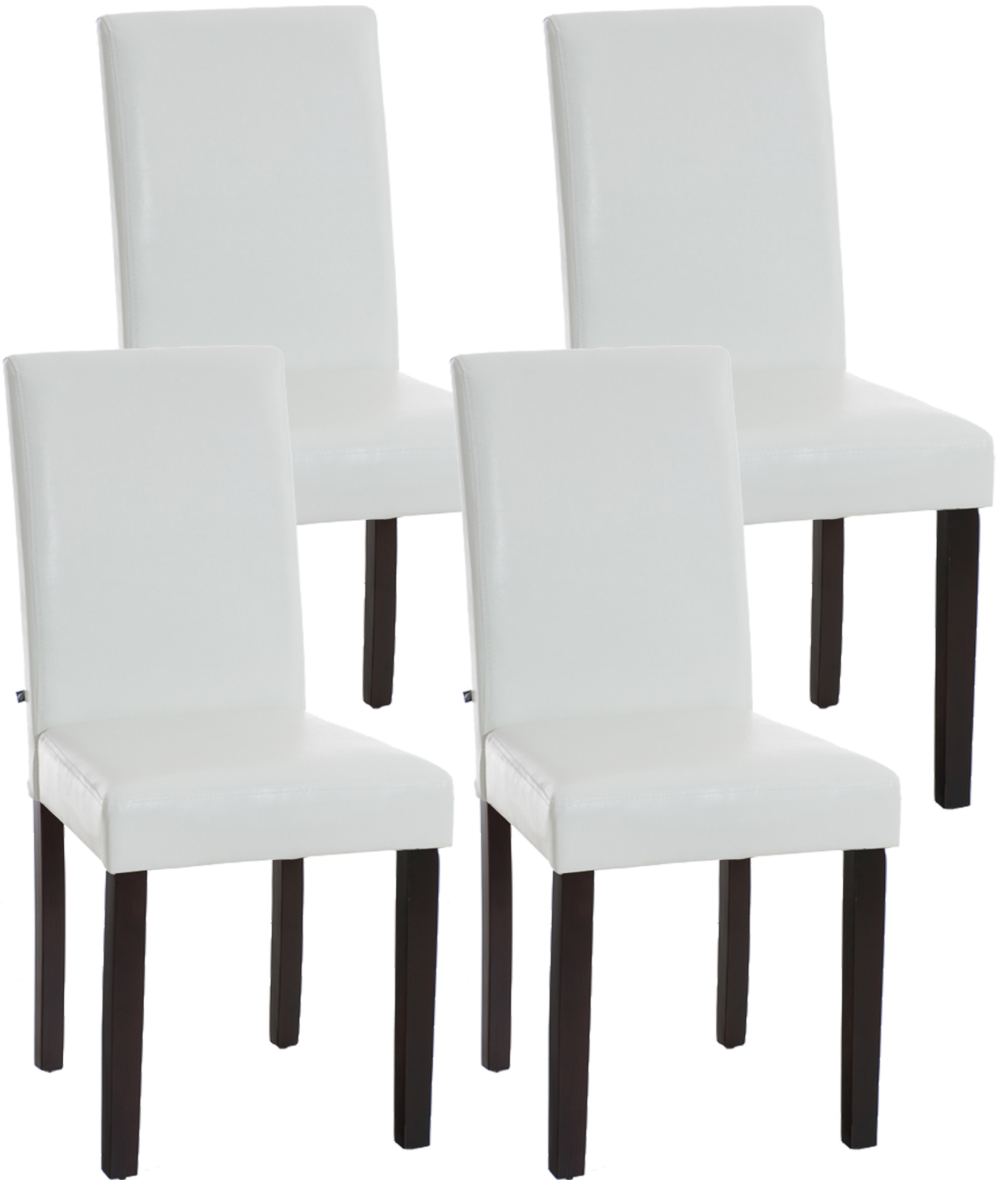 4er Set Esszimmerstuhl Ina dunkelbraun