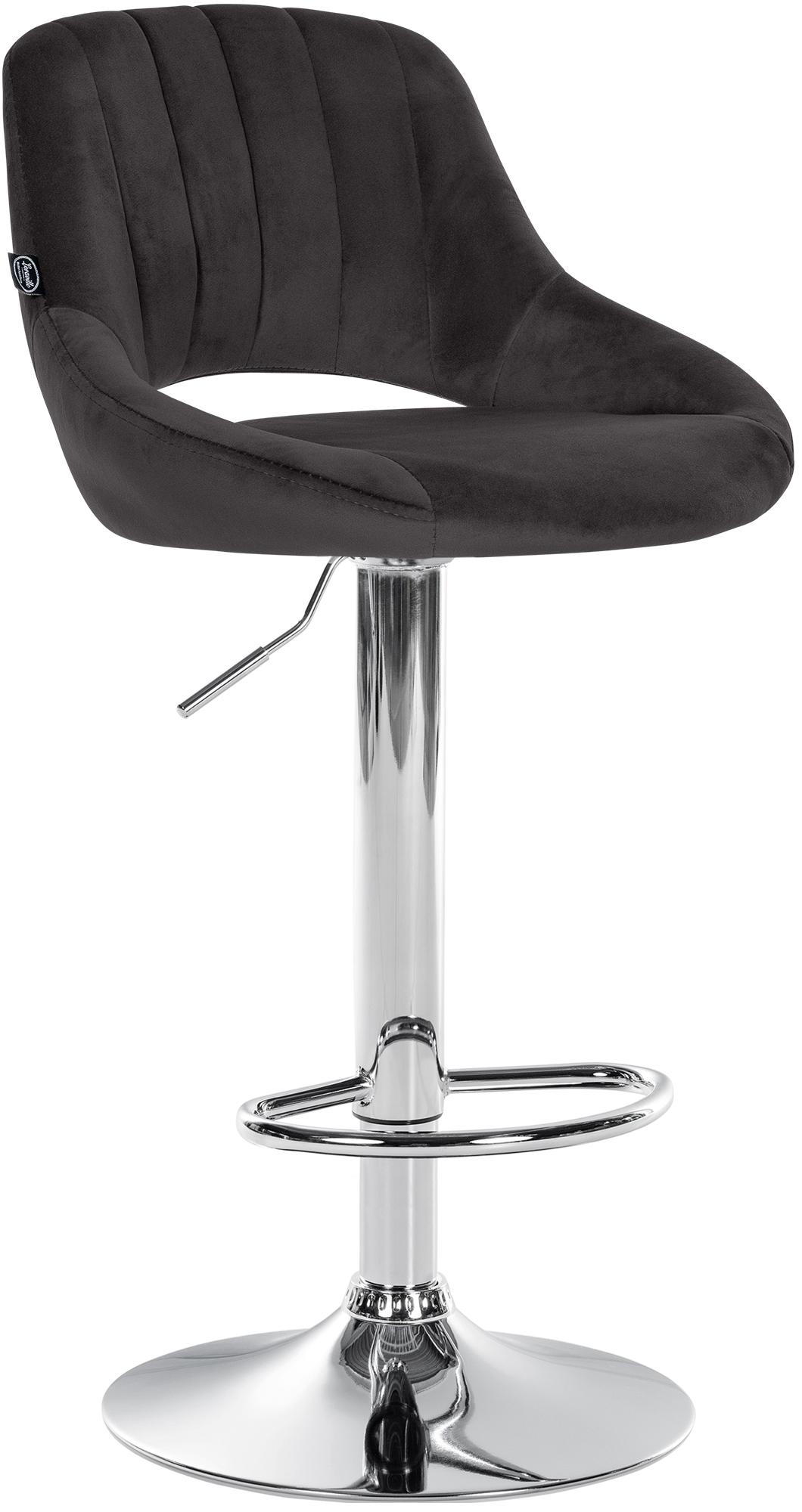 Barhocker Milet Samt chrom