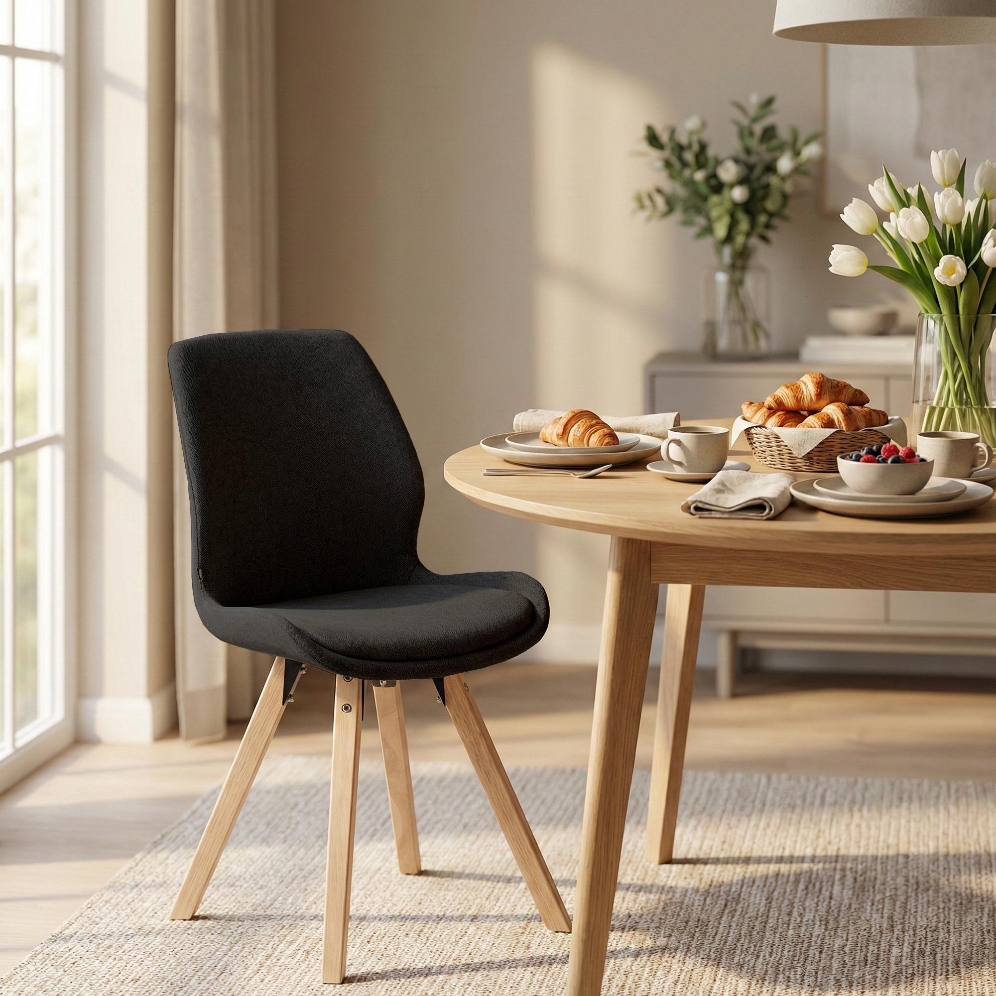 2er Set Stuhl Luna Stoff