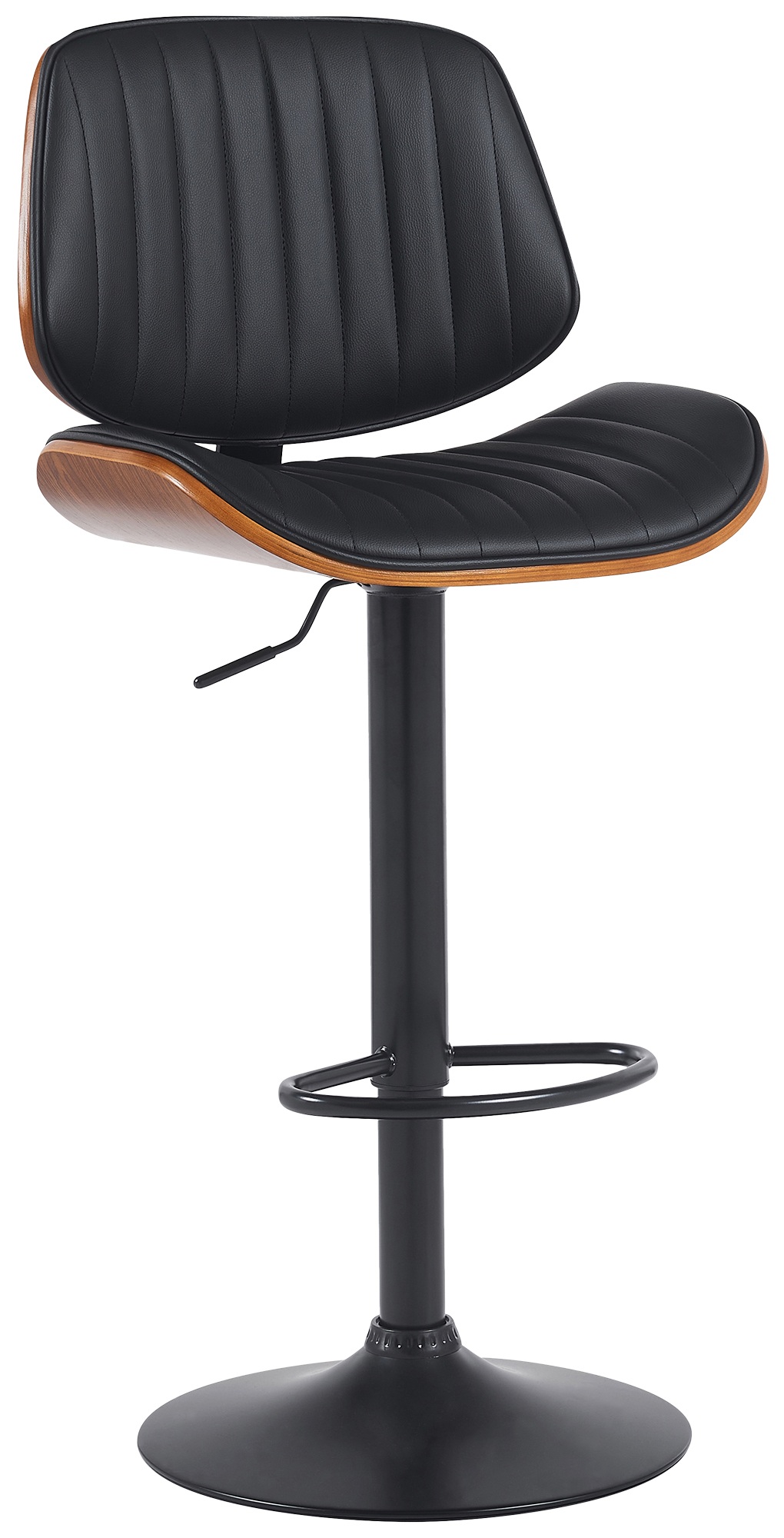 Barhocker Clawson Kunstleder schwarz
