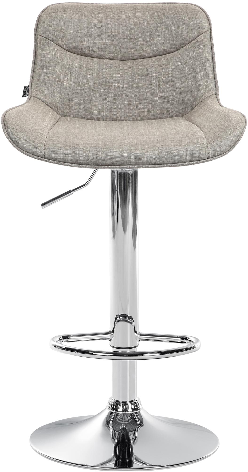 2er Set Barhocker Vonore Stoff chrom