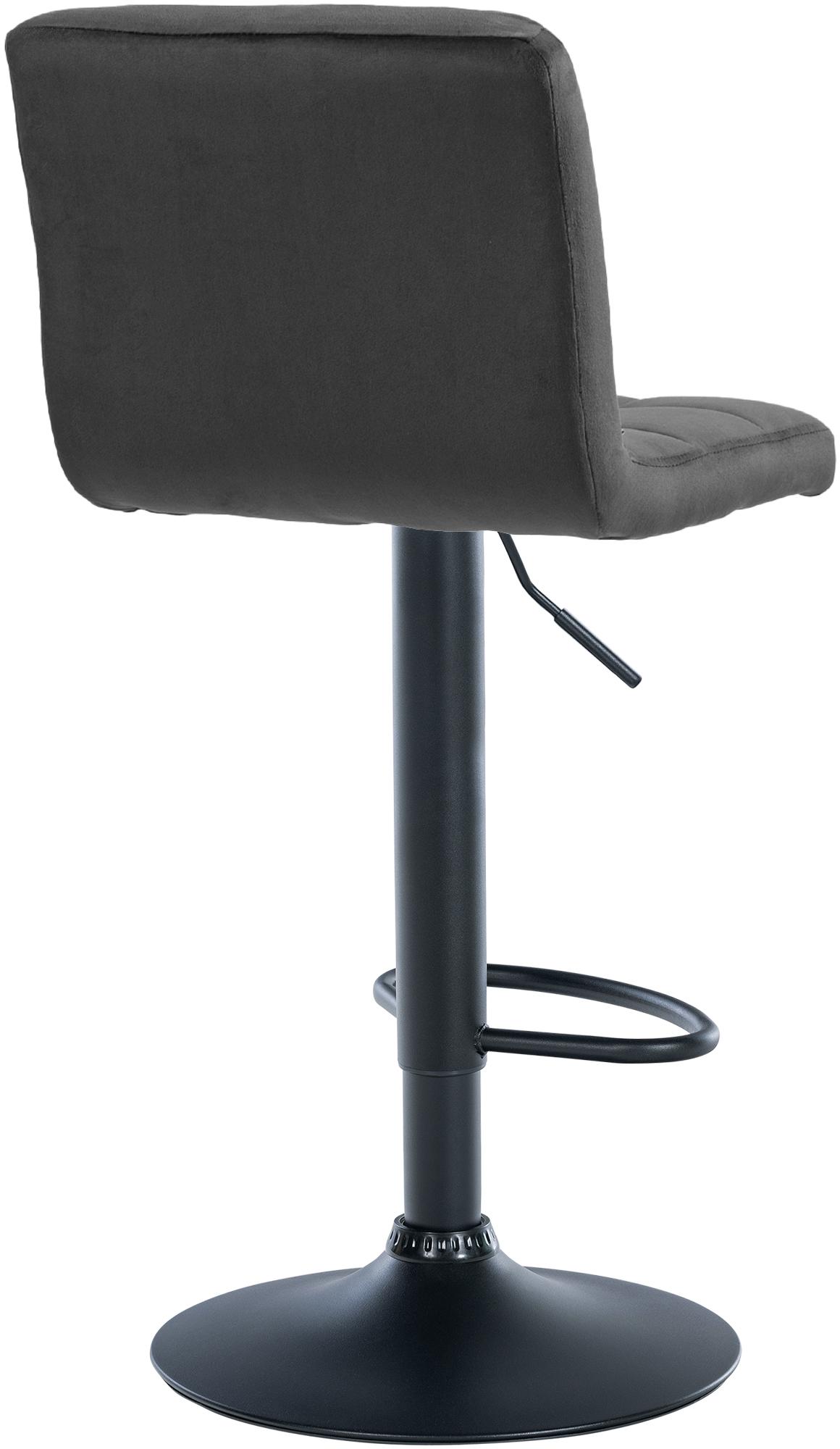 Barhocker Peru Samt schwarz