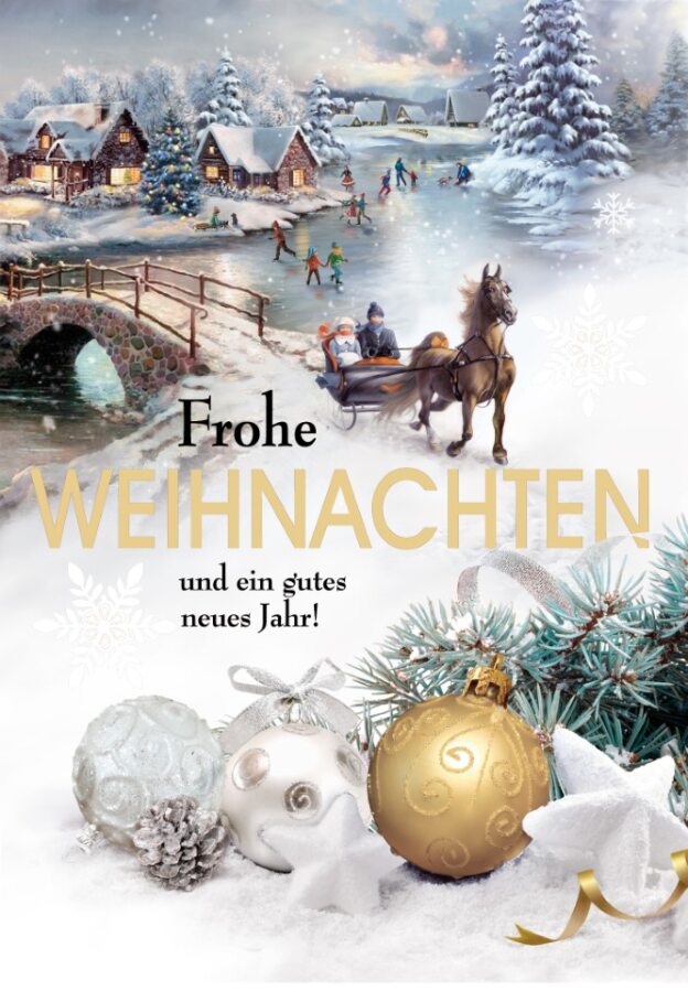 Taunus-Verlag Saisonartikel Weihnachtskarten - 100 Stück - 6 Motive