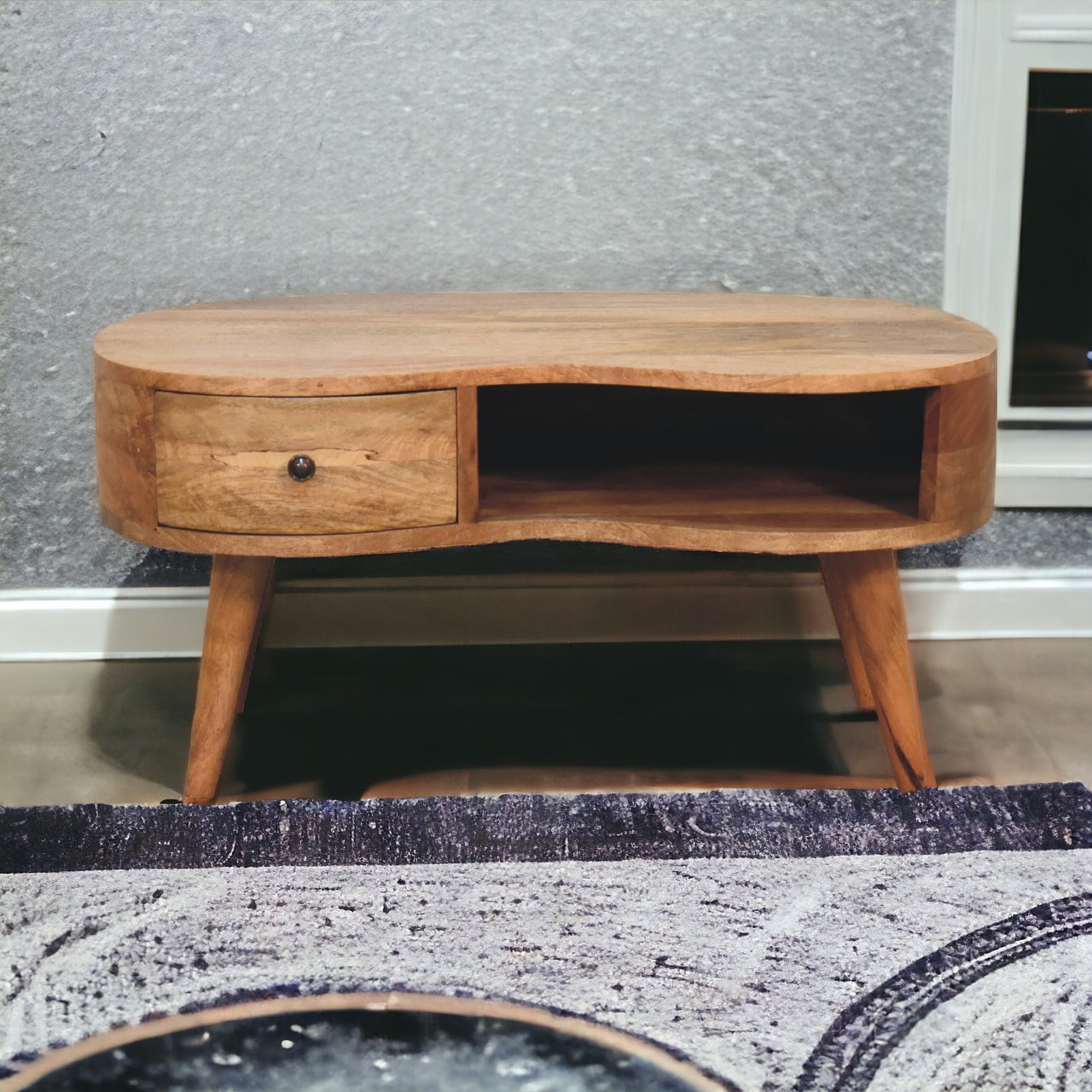 Couchtisch „Wave“ in Eichenoptik