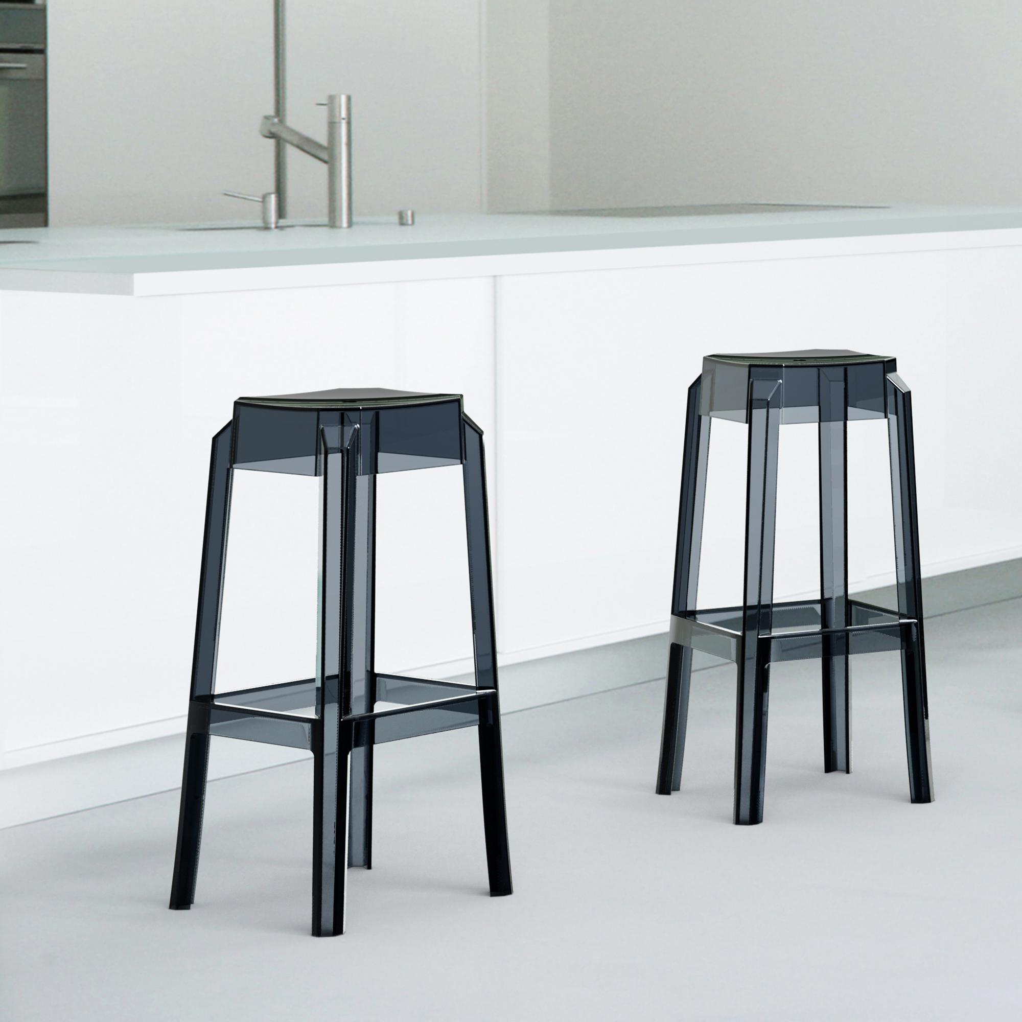 2er Set Barhocker Fox, transparent