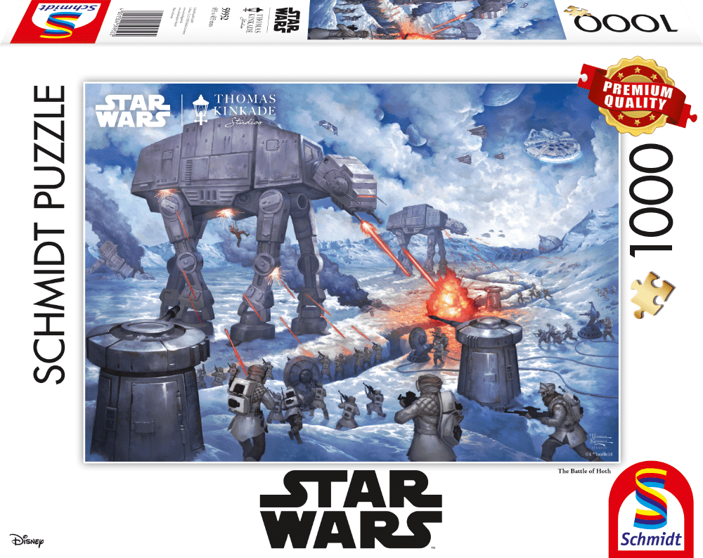 Schmidt Spiele GmbH Puzzles Lucas Film, Star Wars, The Battle of Hoth - 1000 Teile Puzzle