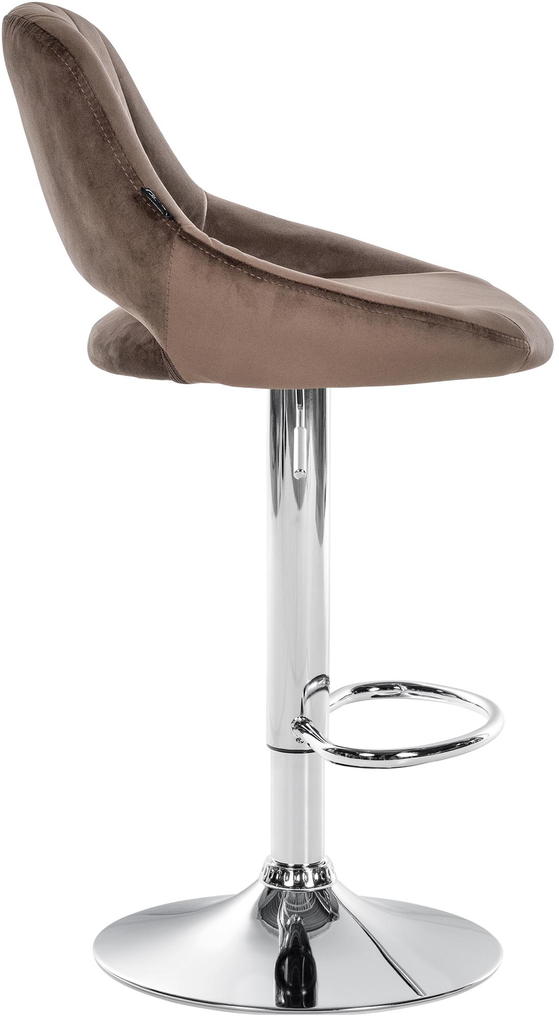 Barhocker Milet Samt chrom