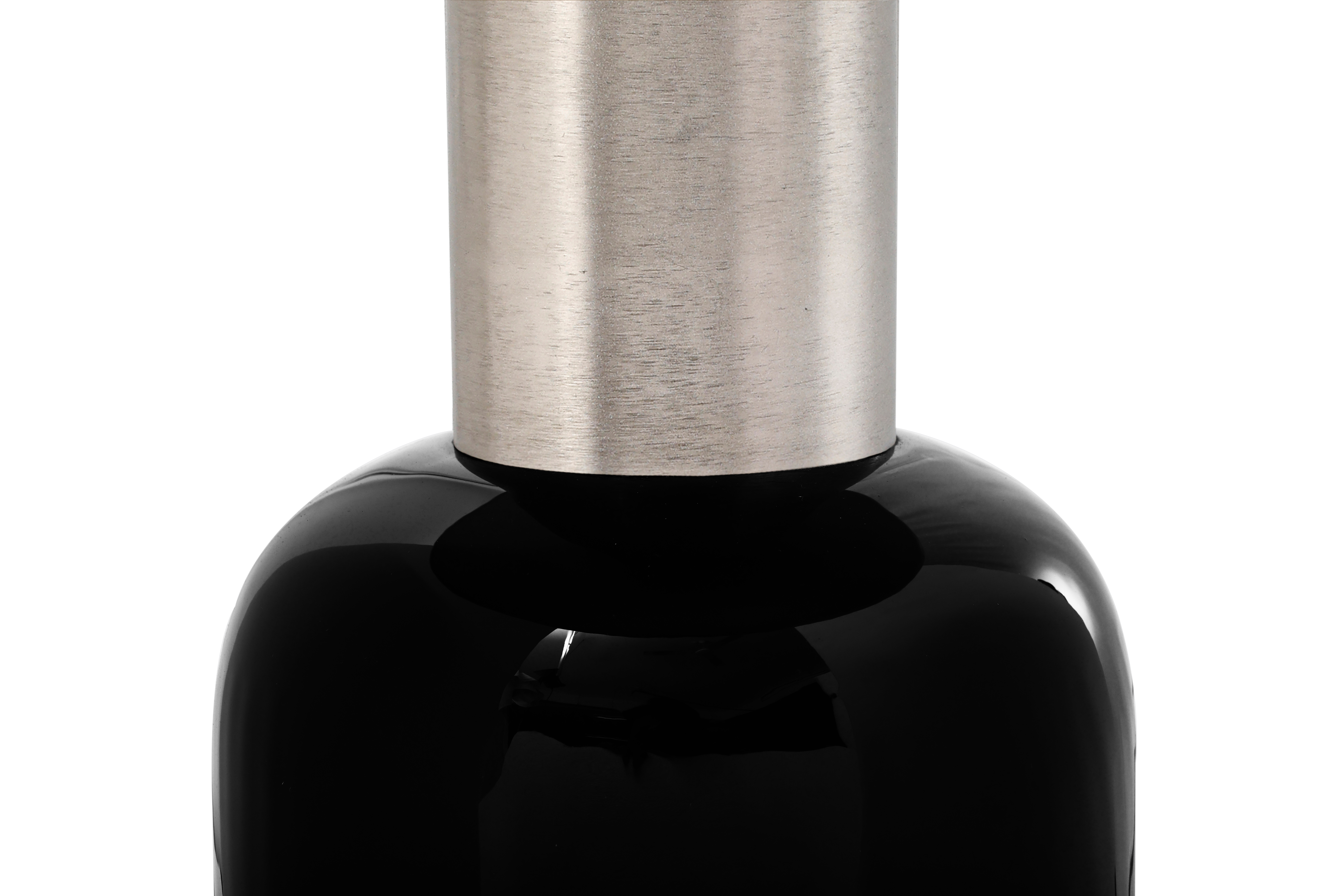 Beistelltisch in Schwarz/Silber