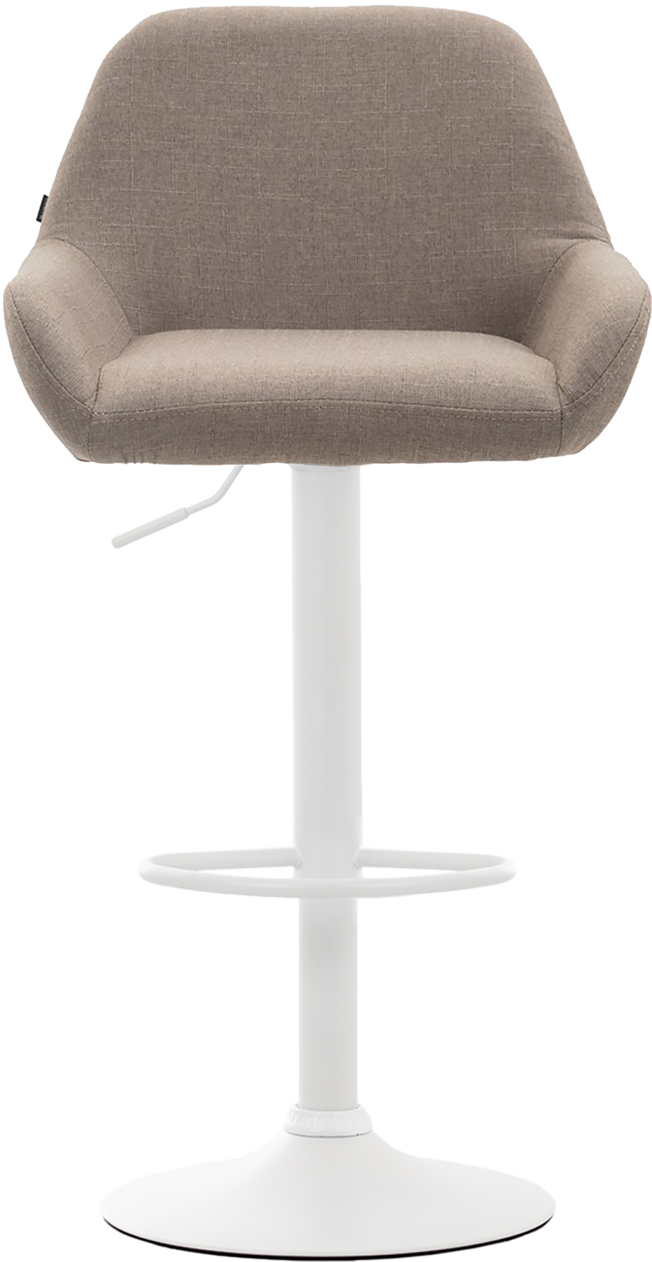 Barhocker Braga Stoff weiß