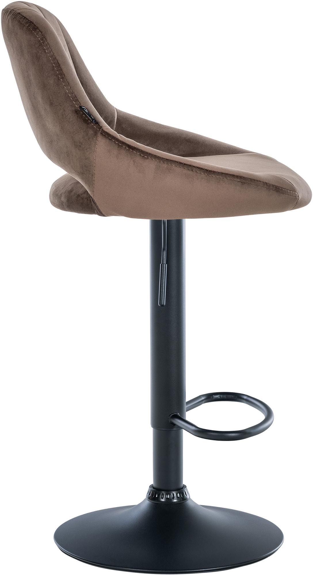 Barhocker Milet Samt schwarz