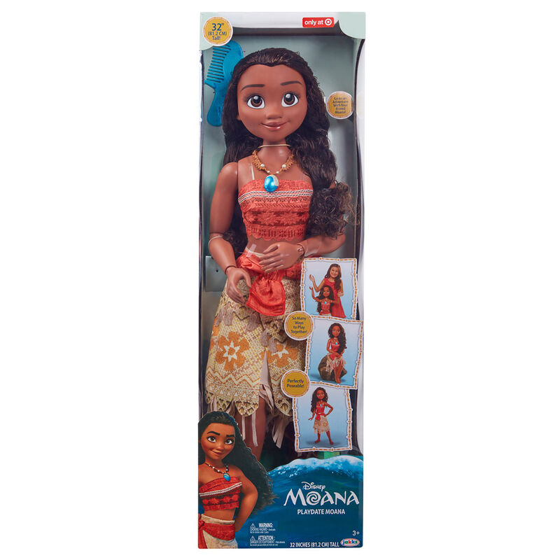 Jakks Pacific Princess Disney Vaiana - Playdate Moana Puppe - 80 cm