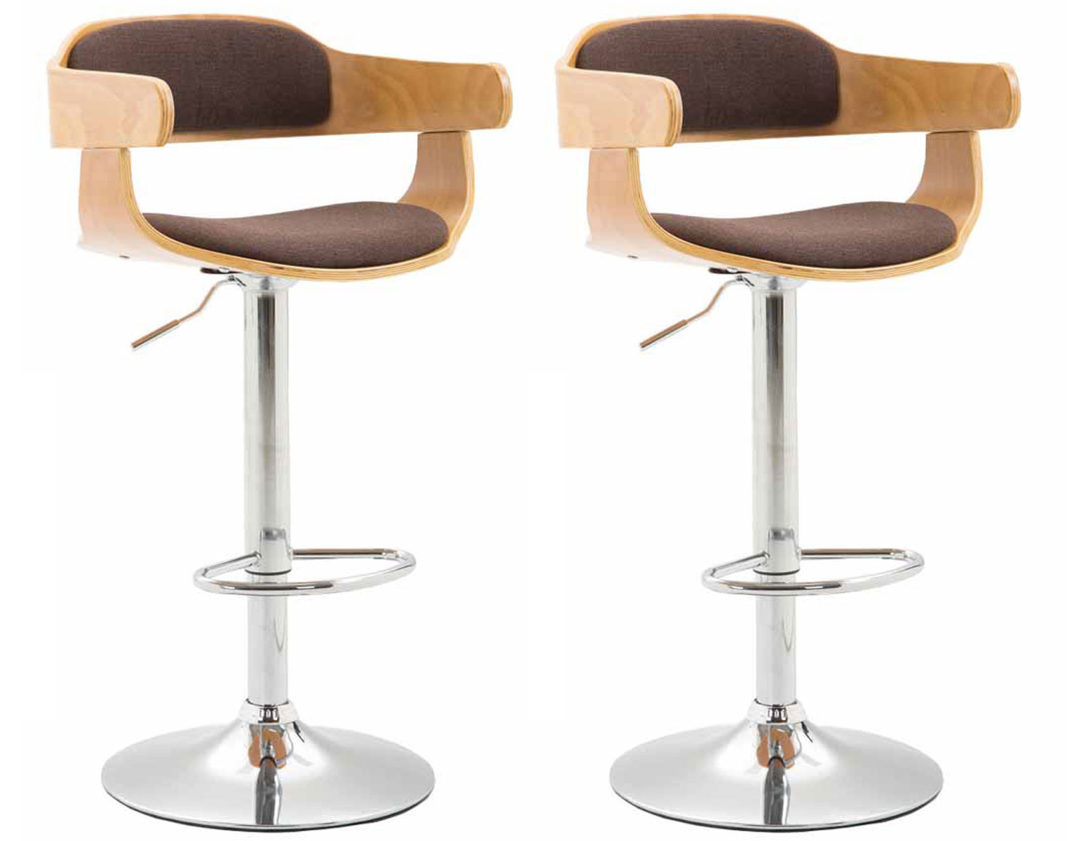 2er Set Barhocker Bogota Stoff natura
