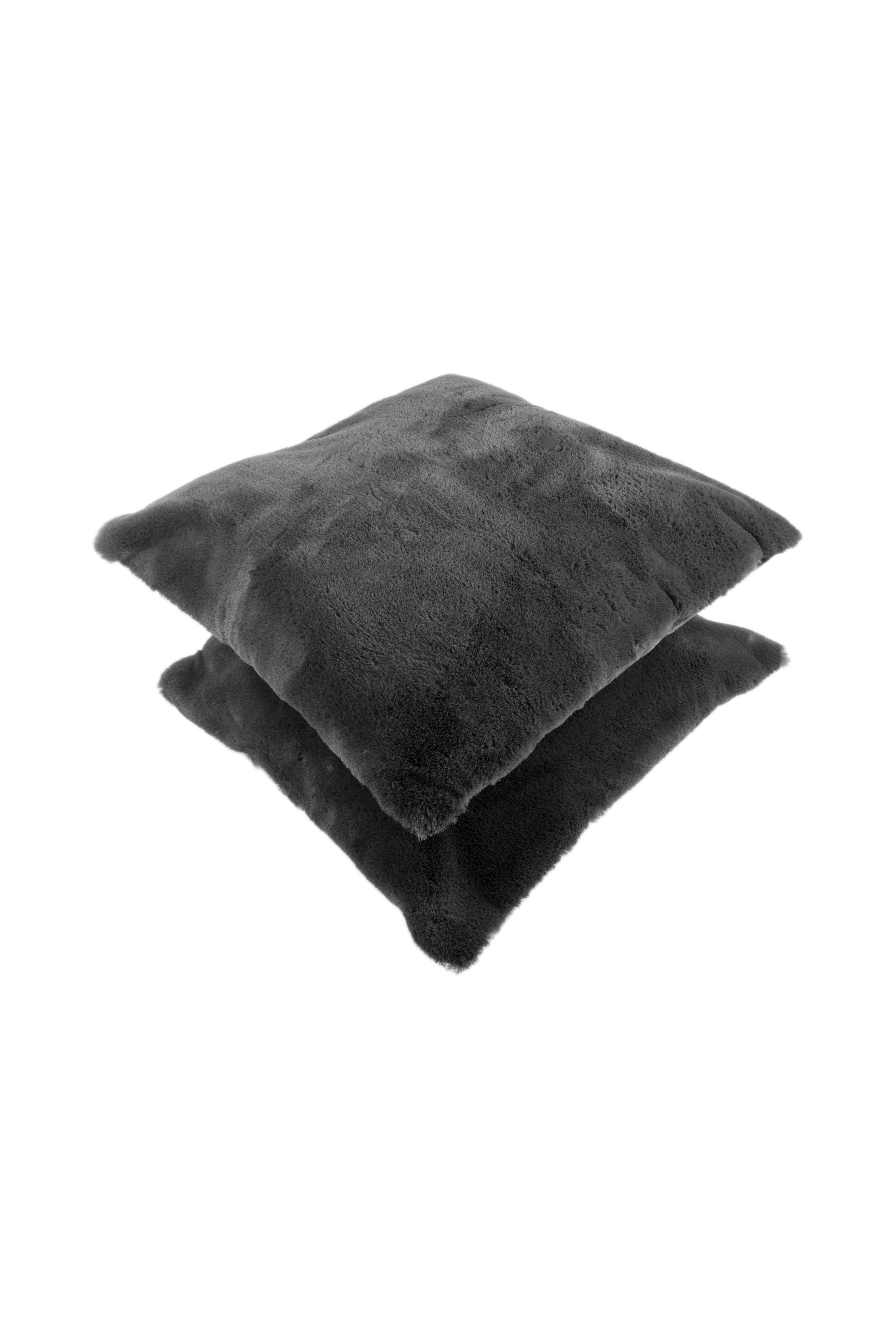 Deko-Kissen Dekokissen Aimee 625 2er-Set Anthrazit