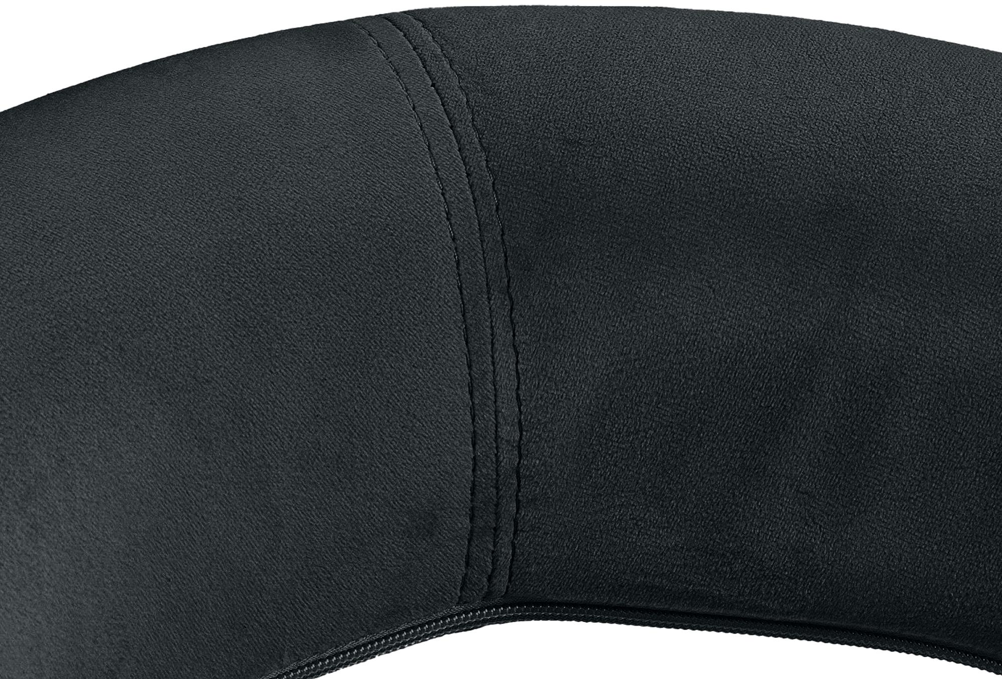 Barhocker Olinda Samt schwarz