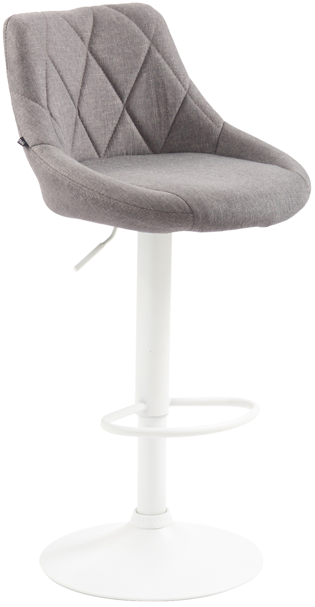 Barhocker Lazio Stoff weiß