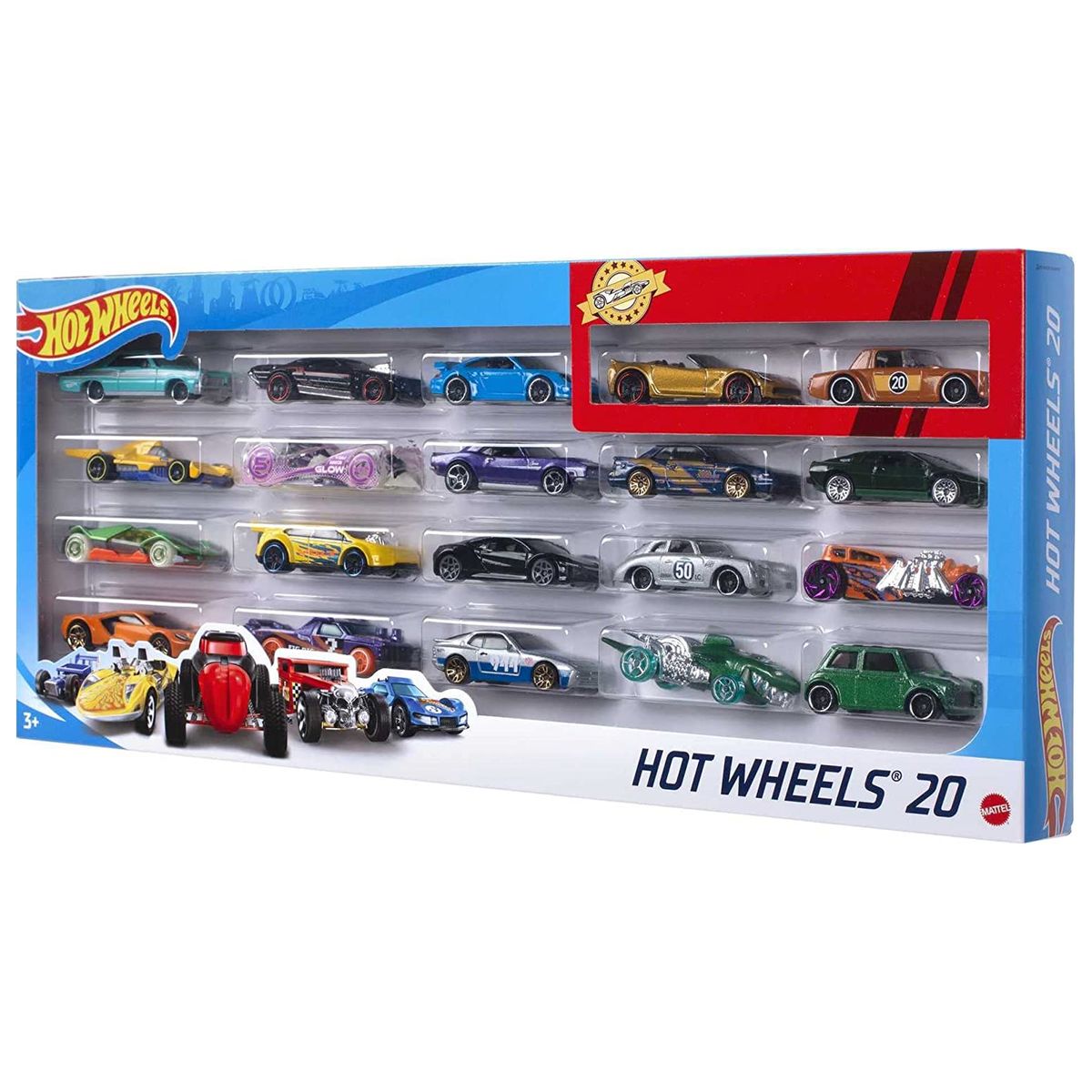 Mattel Modelle & Fahrzeuge Mattel H7045 - Hot Wheels - Die Cast - 20 Fahrzeuge 1:64