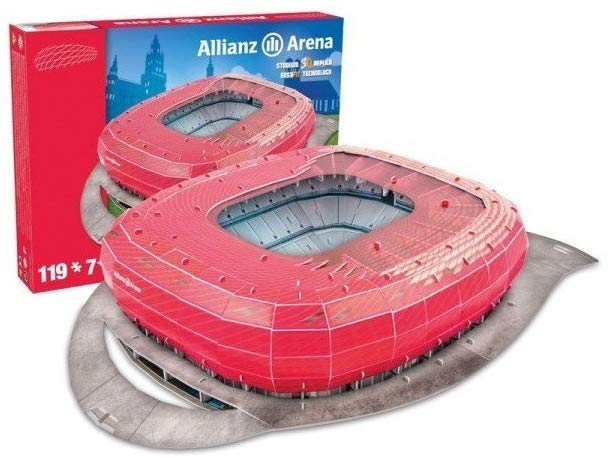 GIOCHI PREZIOSI Puzzles 3D Stadion-Puzzle 119 Teile - Allianz Arena München