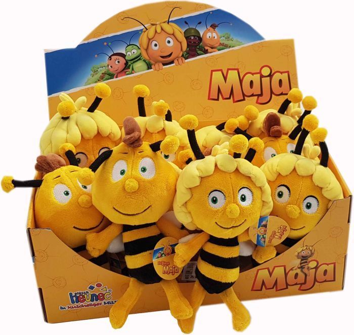Heunec Plüschfiguren Biene Maja - Plüschfiguren 2-fach sortiert - Display