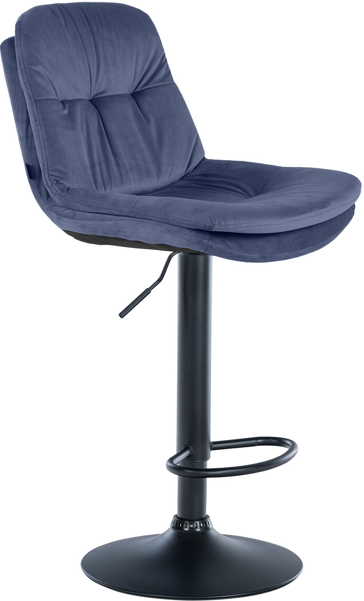 Barhocker Laurel Samt schwarz