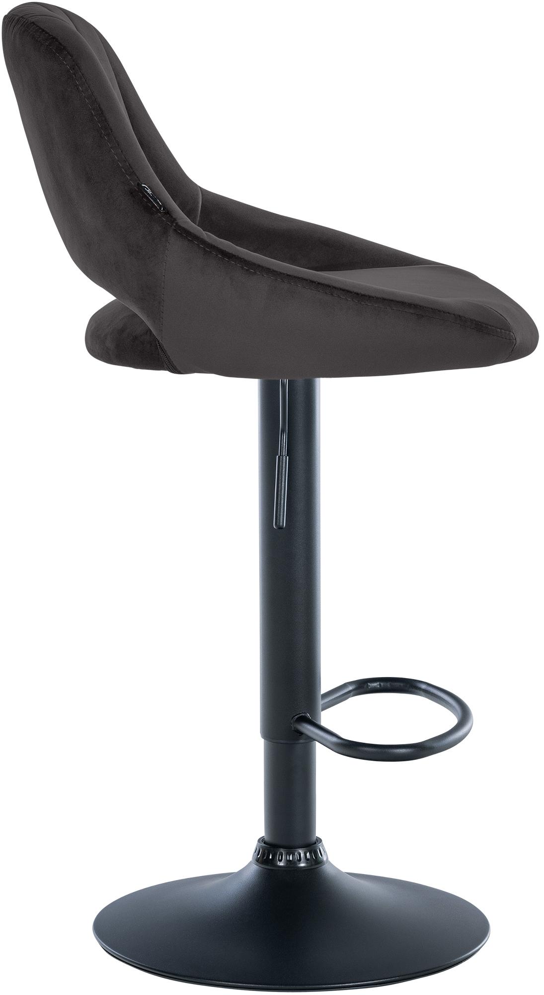 Barhocker Milet Samt schwarz