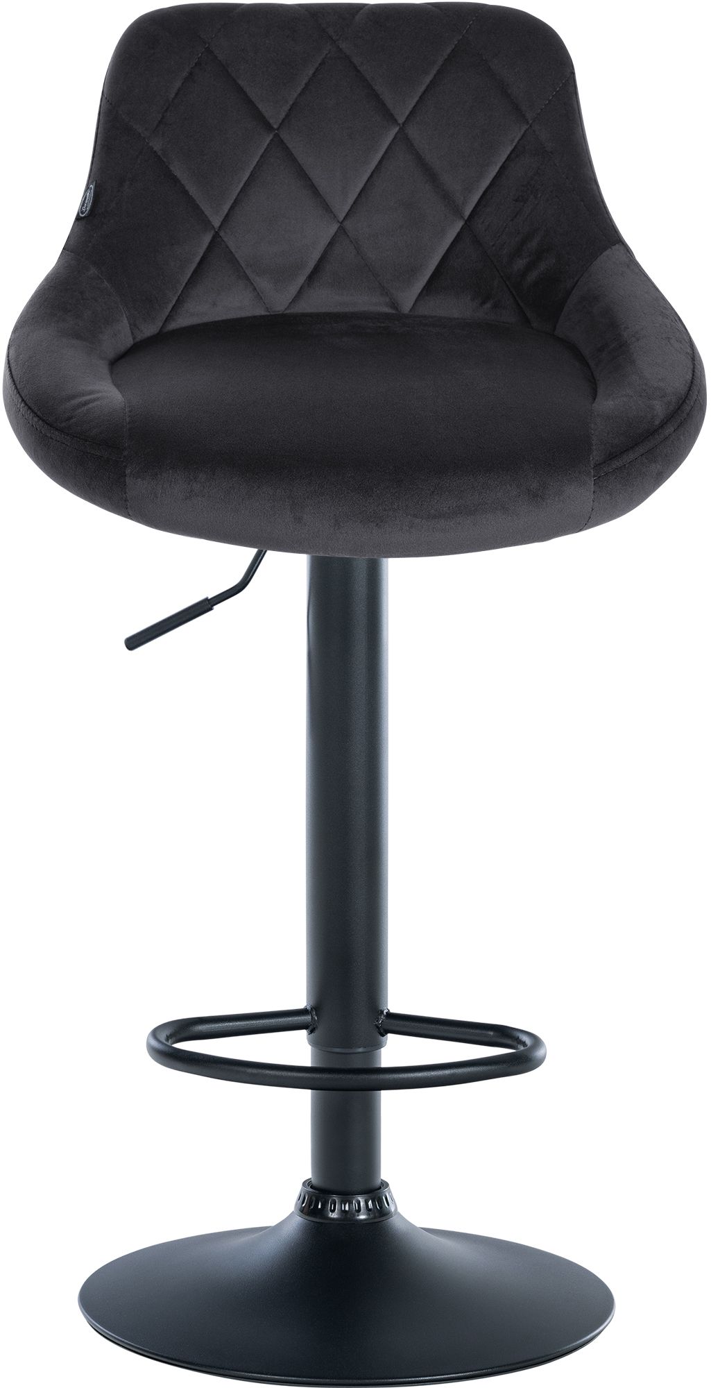Barhocker Lazio Samt schwarz