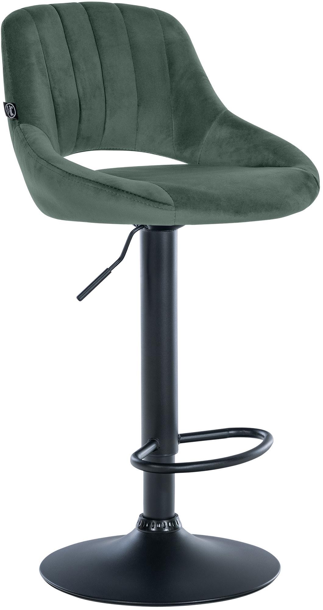 Barhocker Milet Samt schwarz