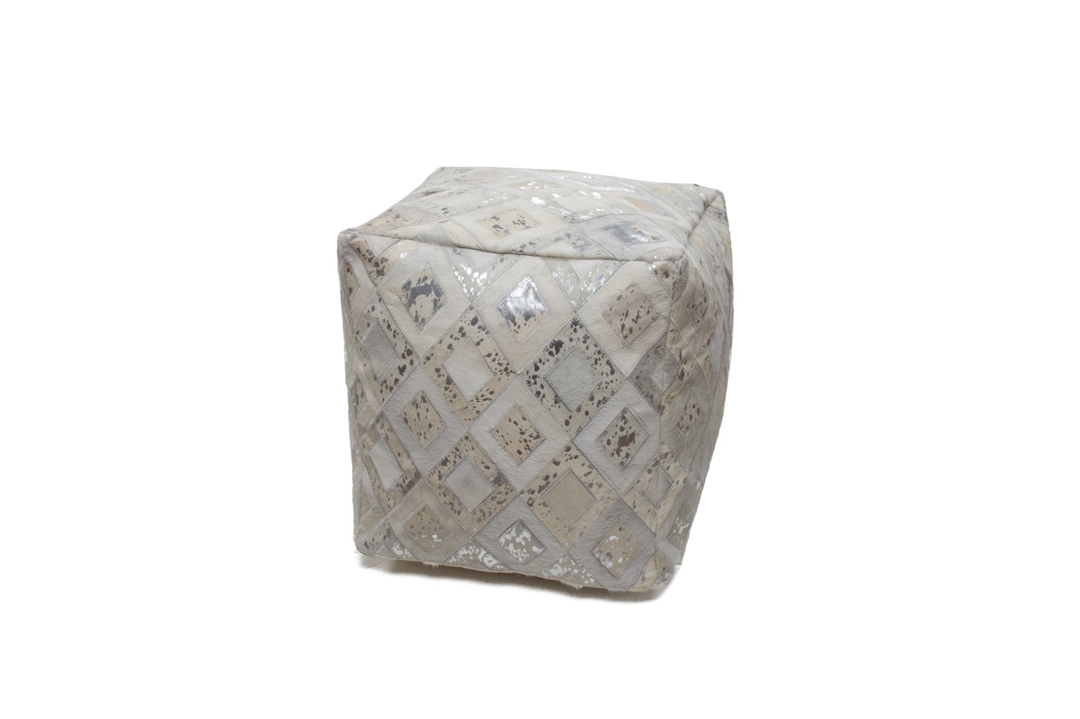 Pouf Spark Pouf 110 Grau / Silber 45cm x 45cm