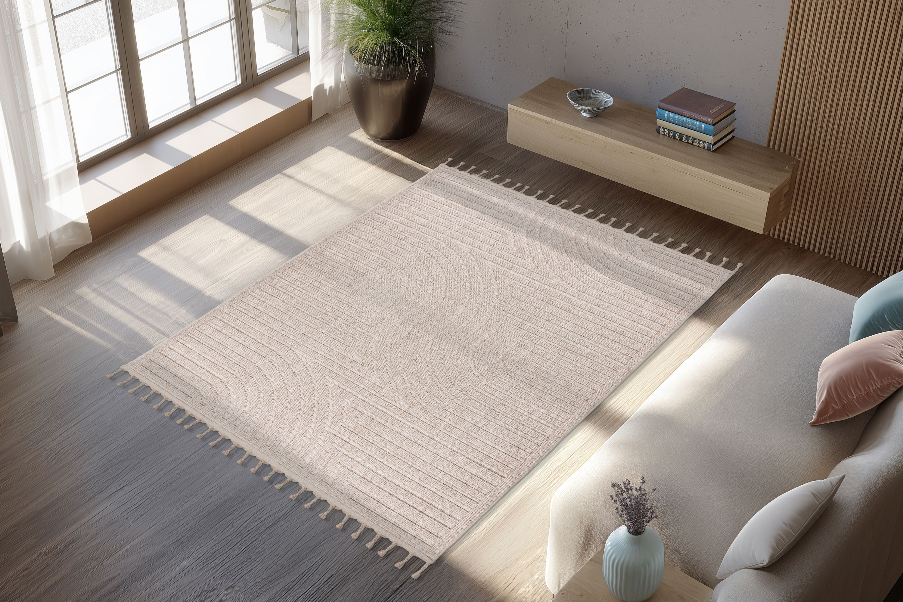 Teppich Reef 225 Beige 80 x 150 cm