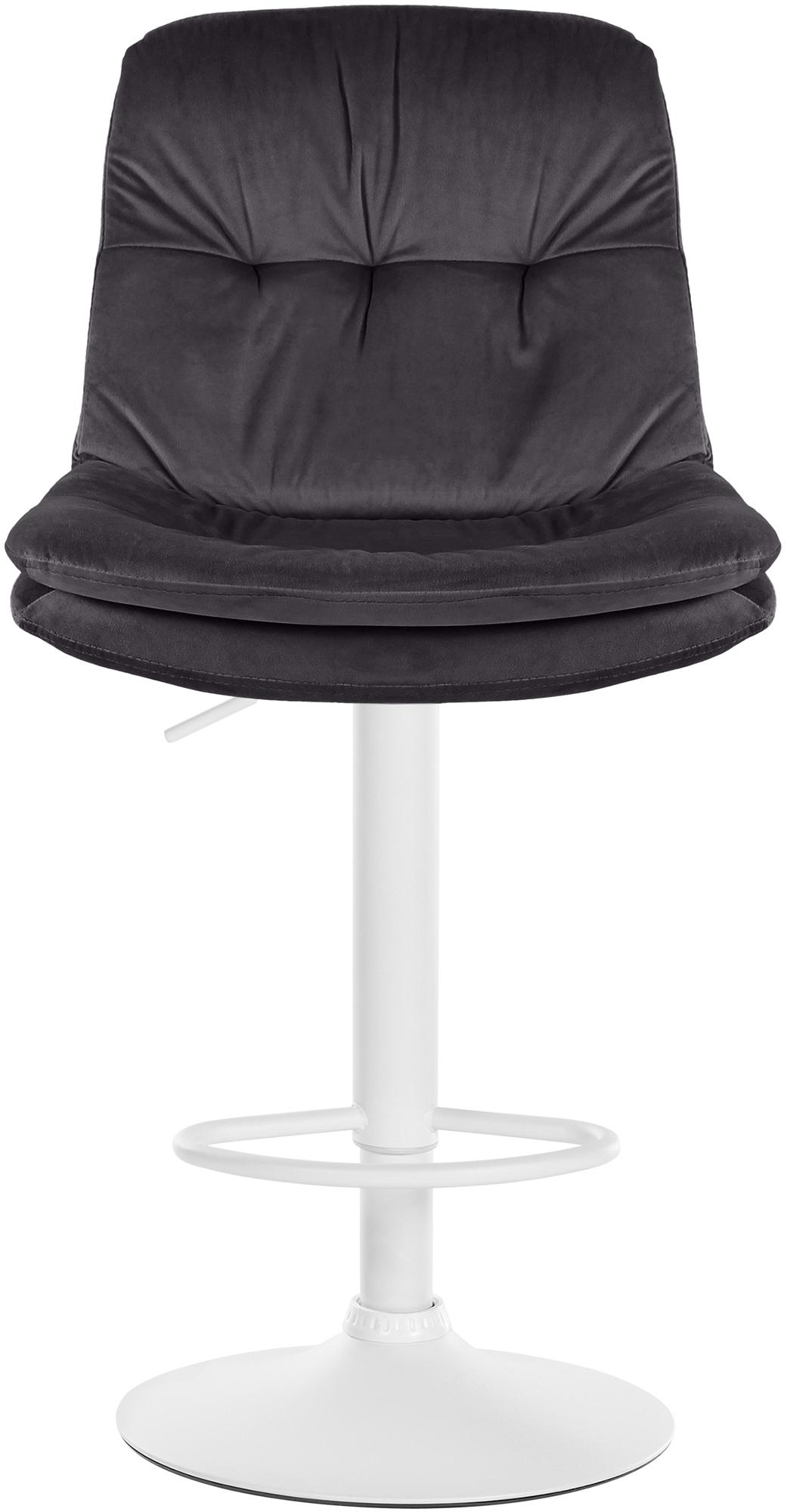 Barhocker Laurel Samt weiß
