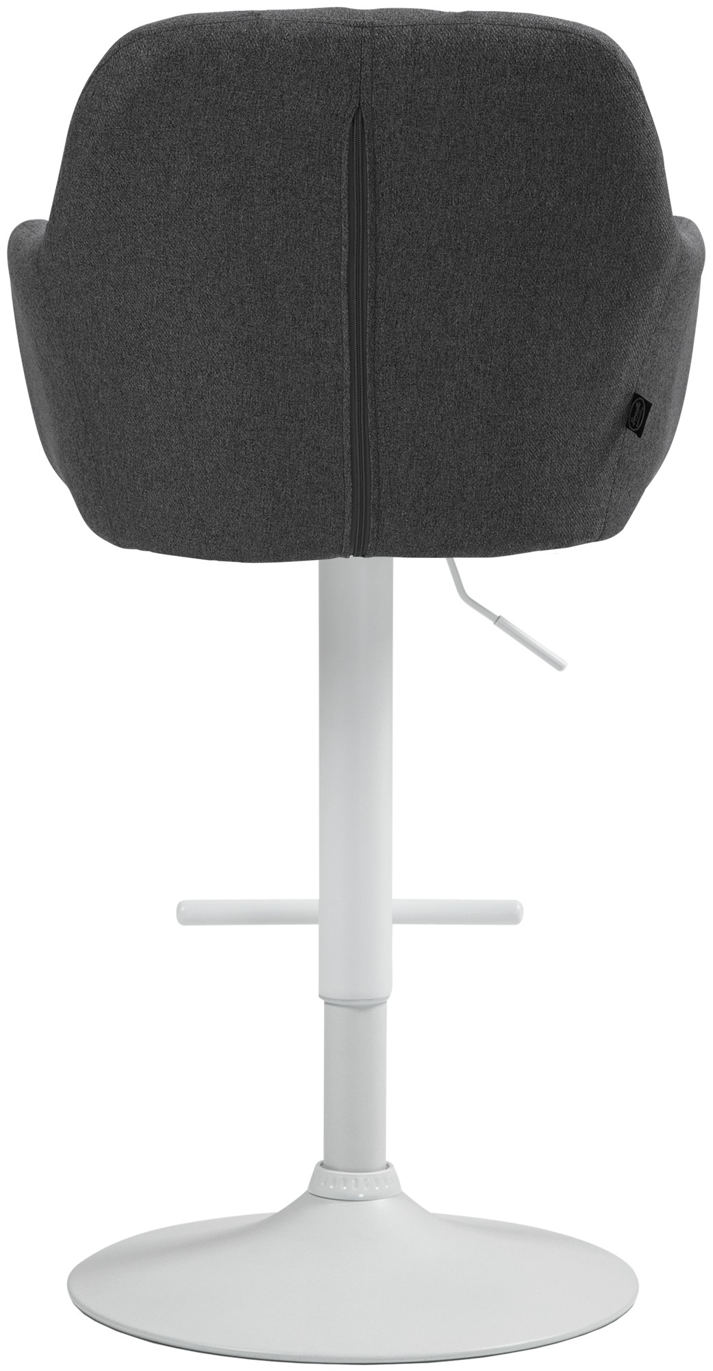 Barhocker Natoma Stoff weiß