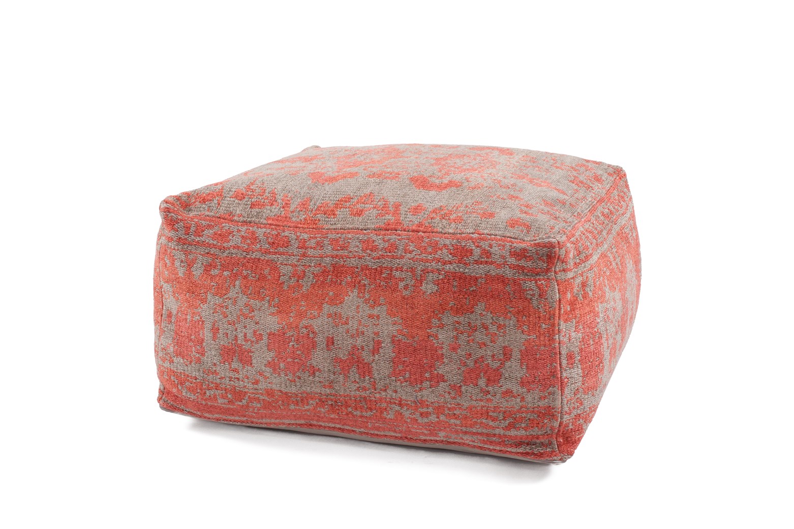 Pouf Paramount Pouf & Cushion Set 310 Rot / Taupe 80cm x 80cm