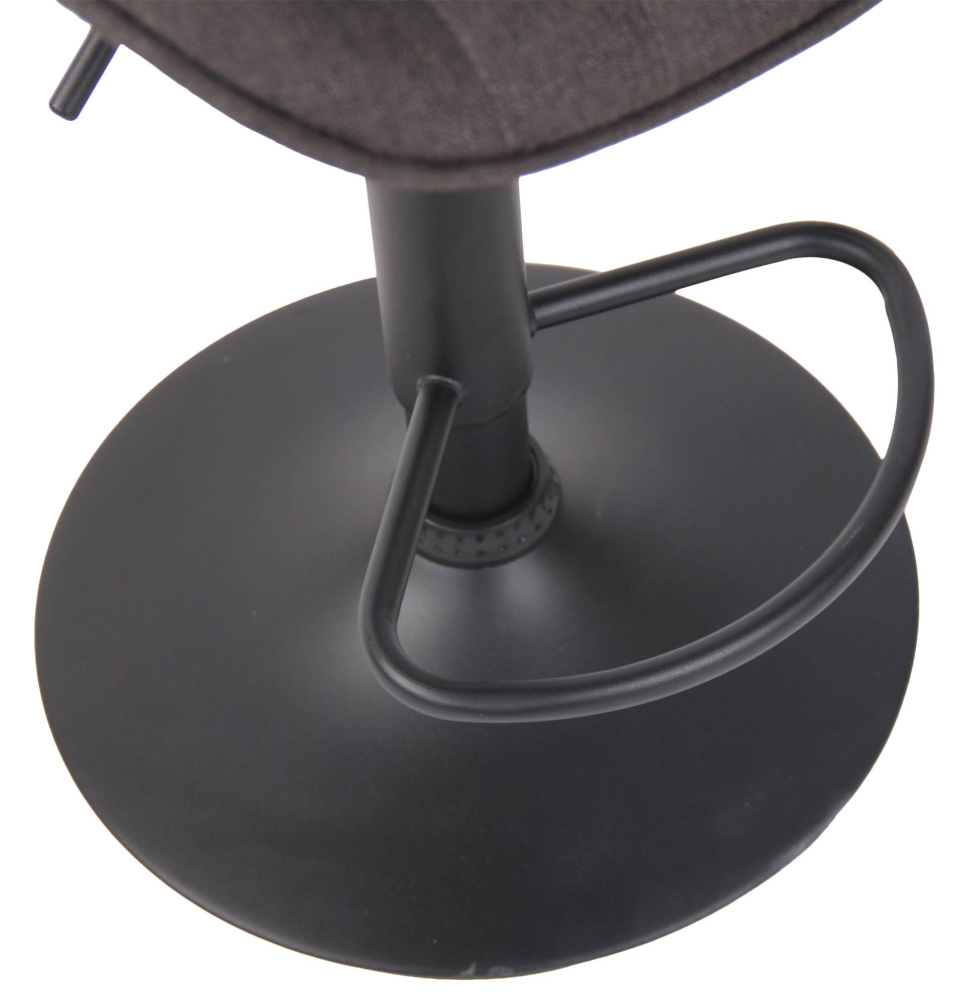 2er Set Barhocker Lentini Stoff schwarz