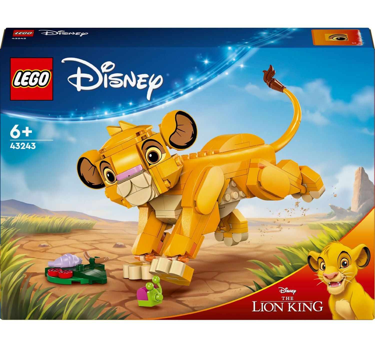 LEGO® Bau- & Konstruktionsspielzeug LEGO® Disney™ Classic 43243 - Simba, das Löwenjunge des Königs (222 Teile)