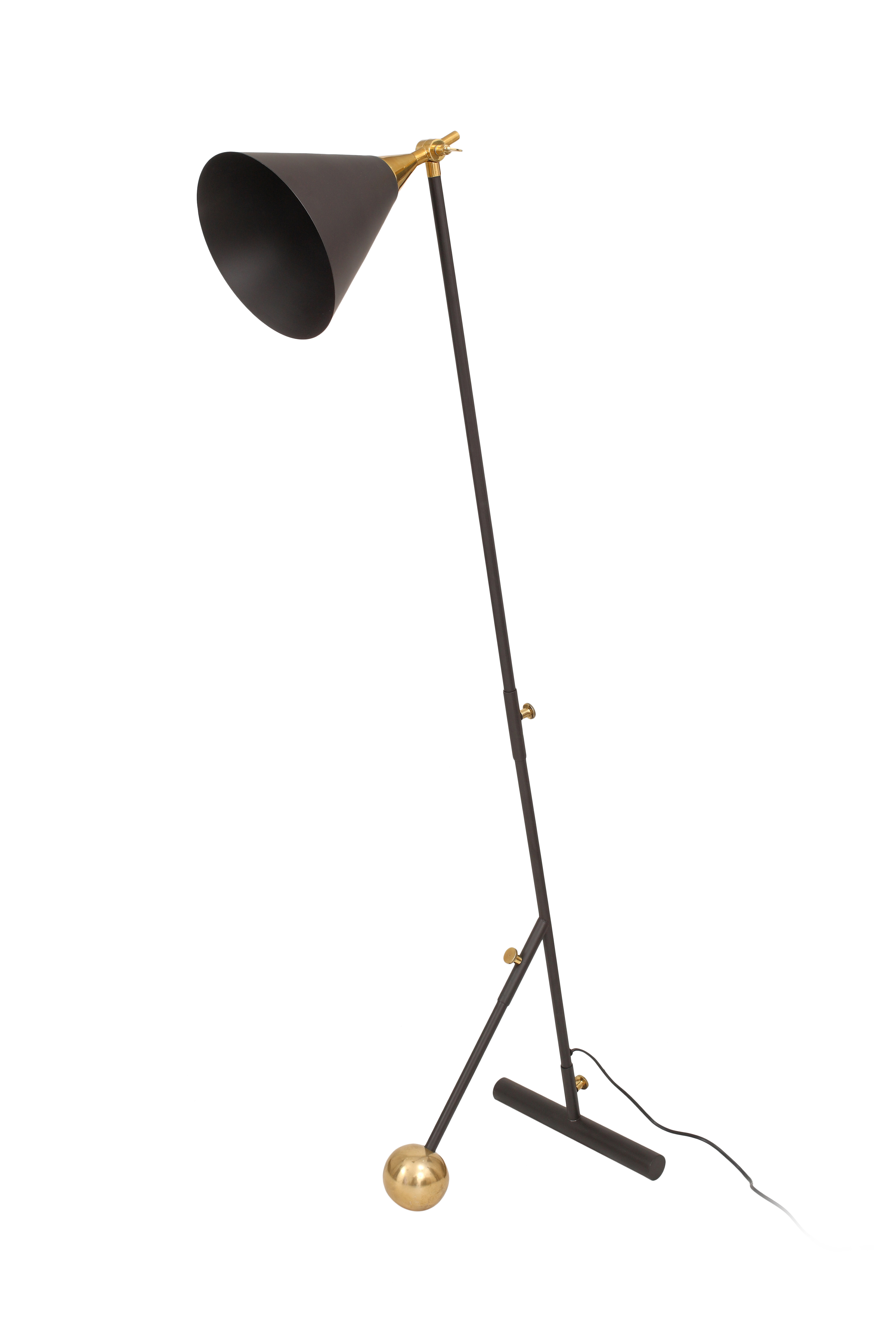 Leuchten Stehlampe Celeste 225 Schwarz / Gold