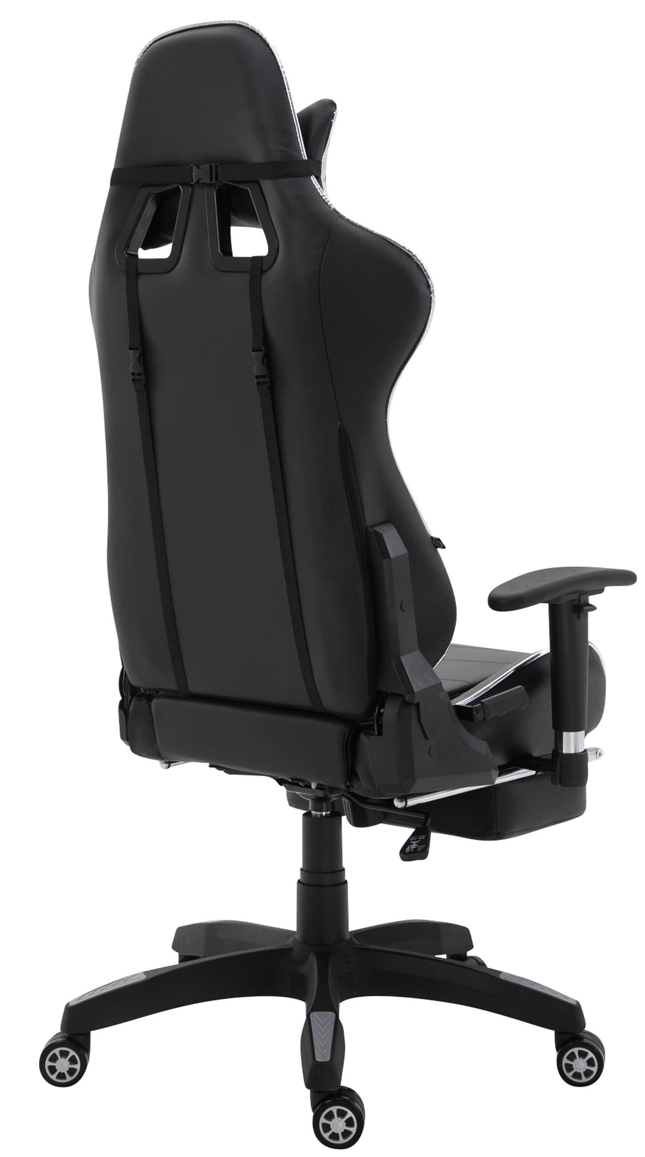 Racing Bürostuhl Turbo mit Fußablage glanz