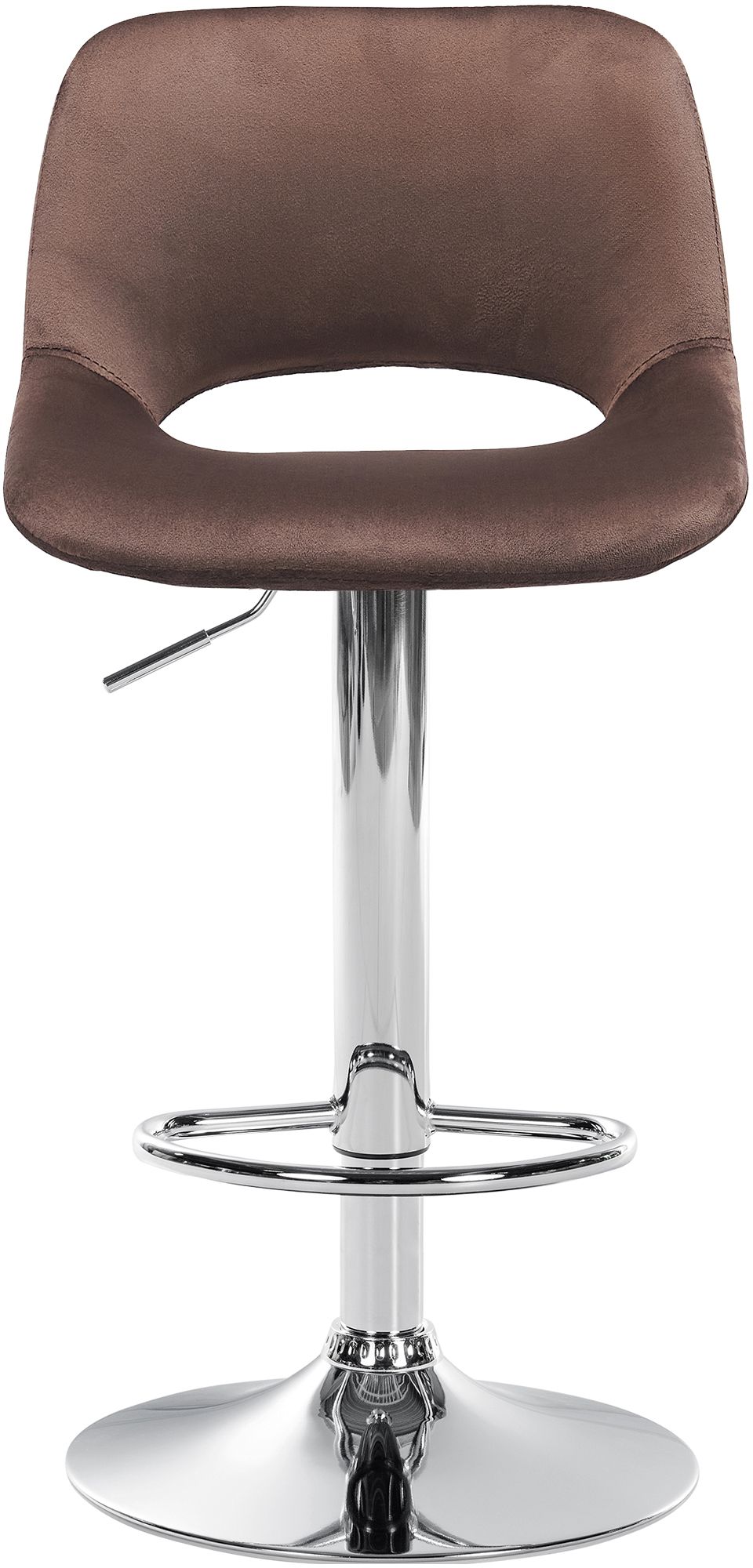 2er Set Barhocker Camden Samt chrom