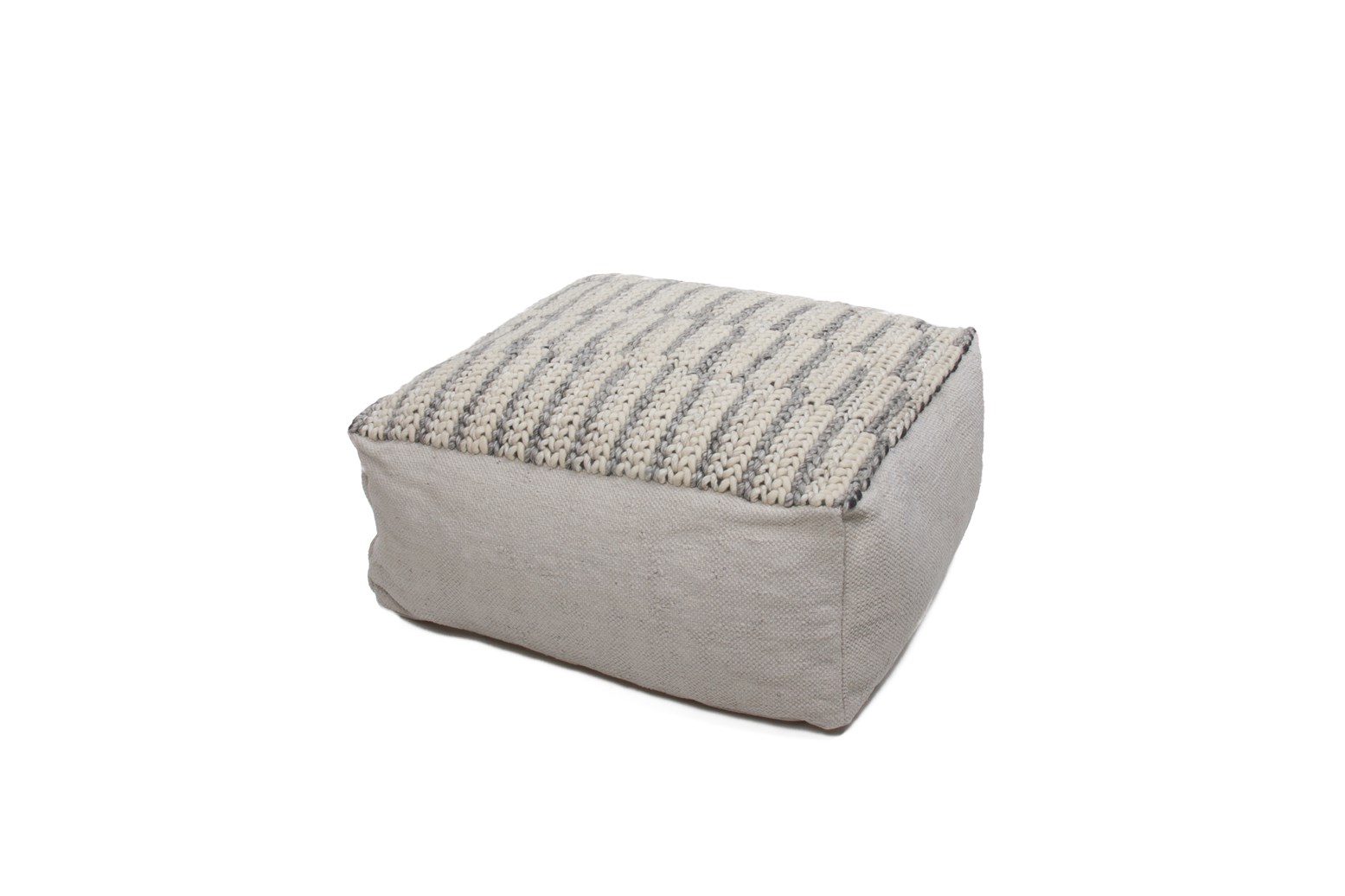 Pouf Shaun 510 Grau 80cm x 80cm