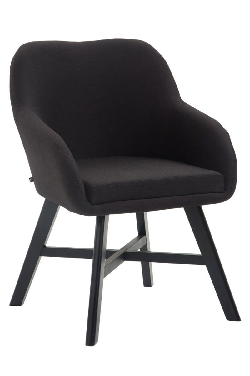 Besucherstuhl Kepler Stoff Schwarz