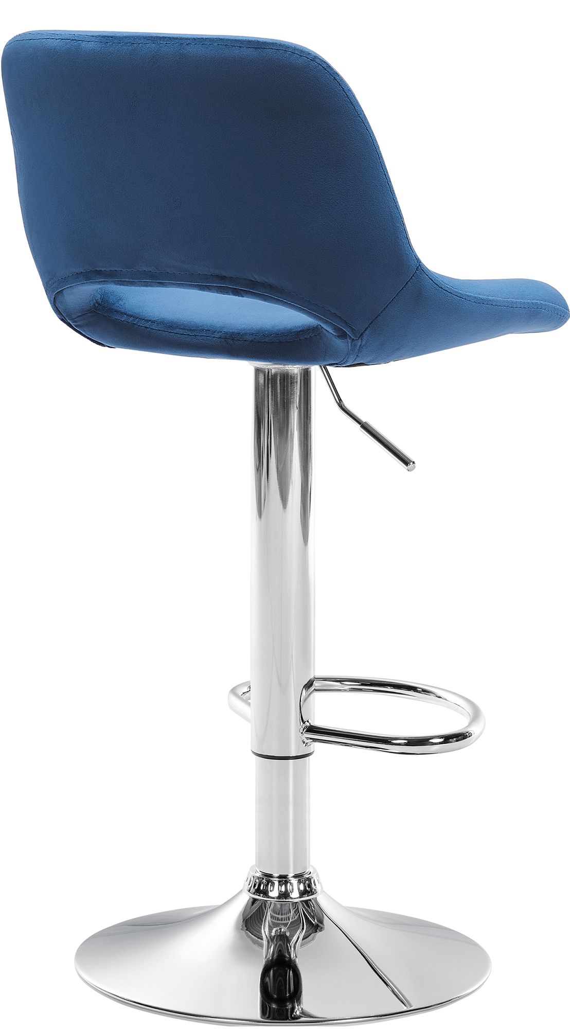 2er Set Barhocker Camden Samt chrom