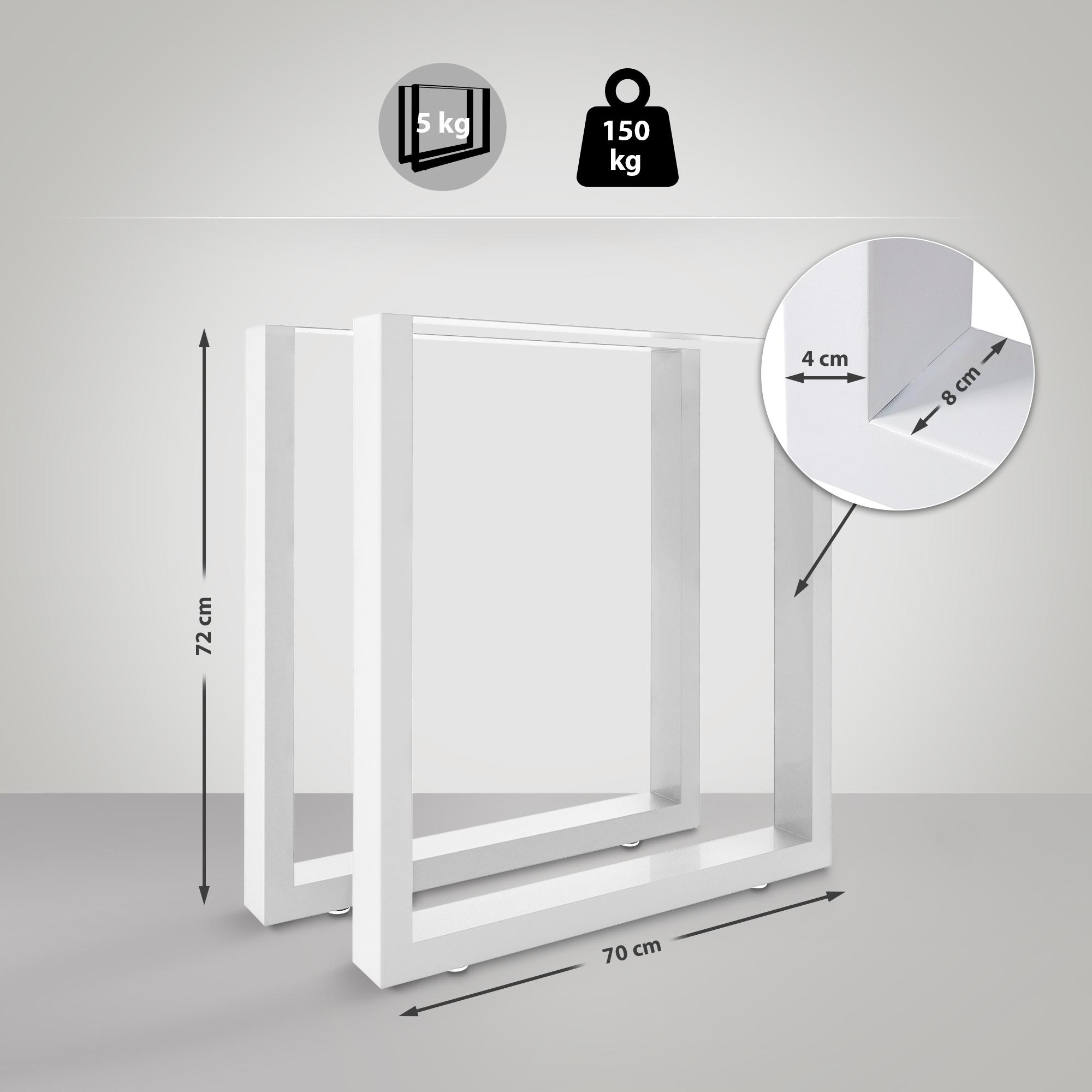 2x Tischbeine Velden 70 cm
