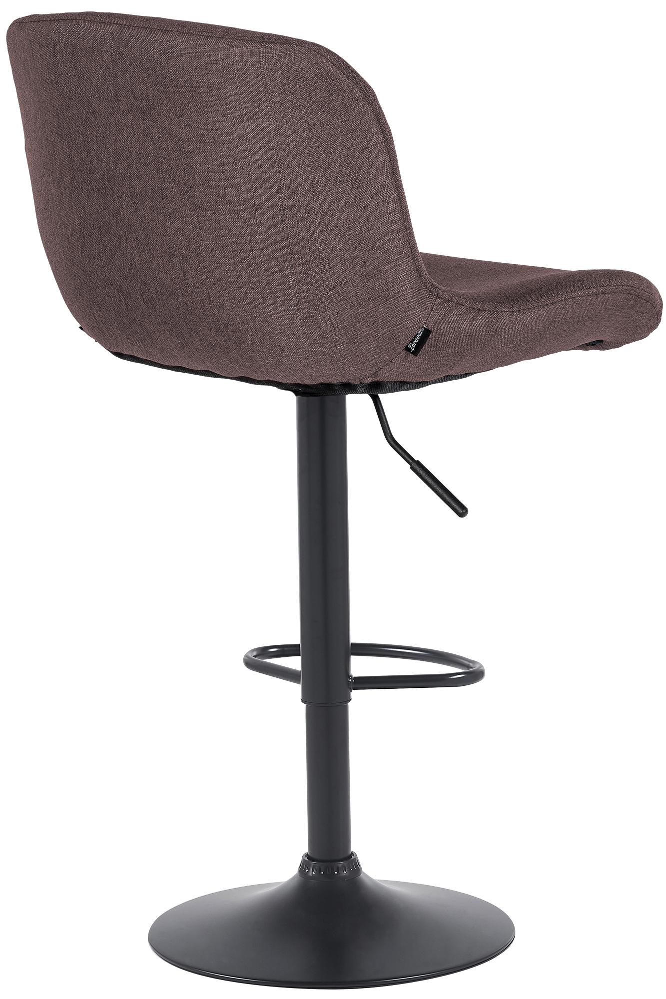 Barhocker Solon Schwarz Stoff