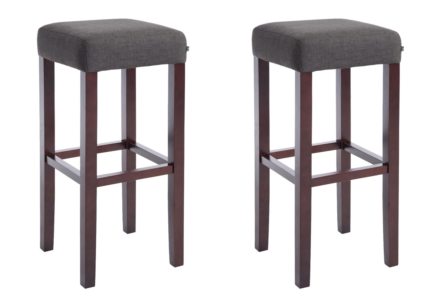 2er Set Barhocker Judy Stoff cappuccino