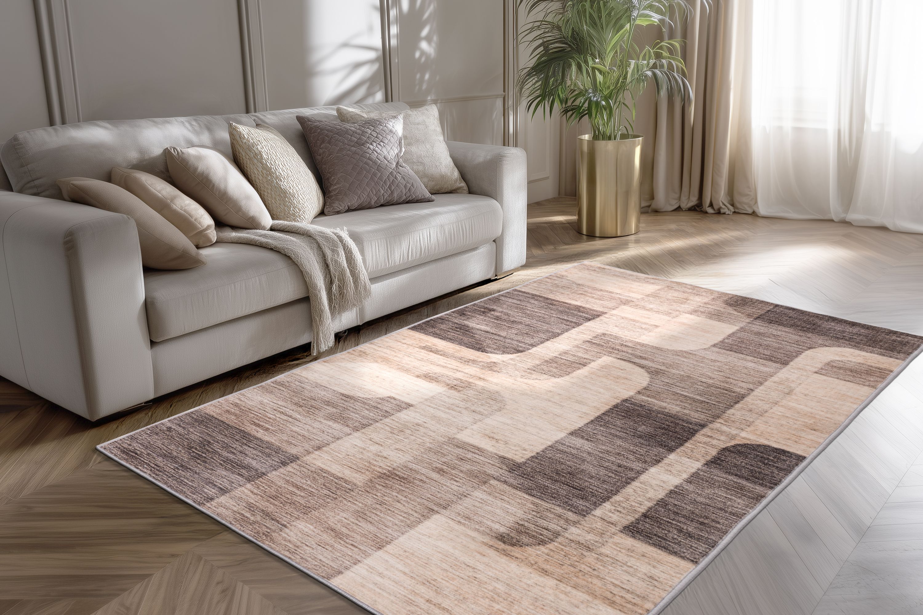 Teppich Bluster 225 Taupe 200 x 290 cm